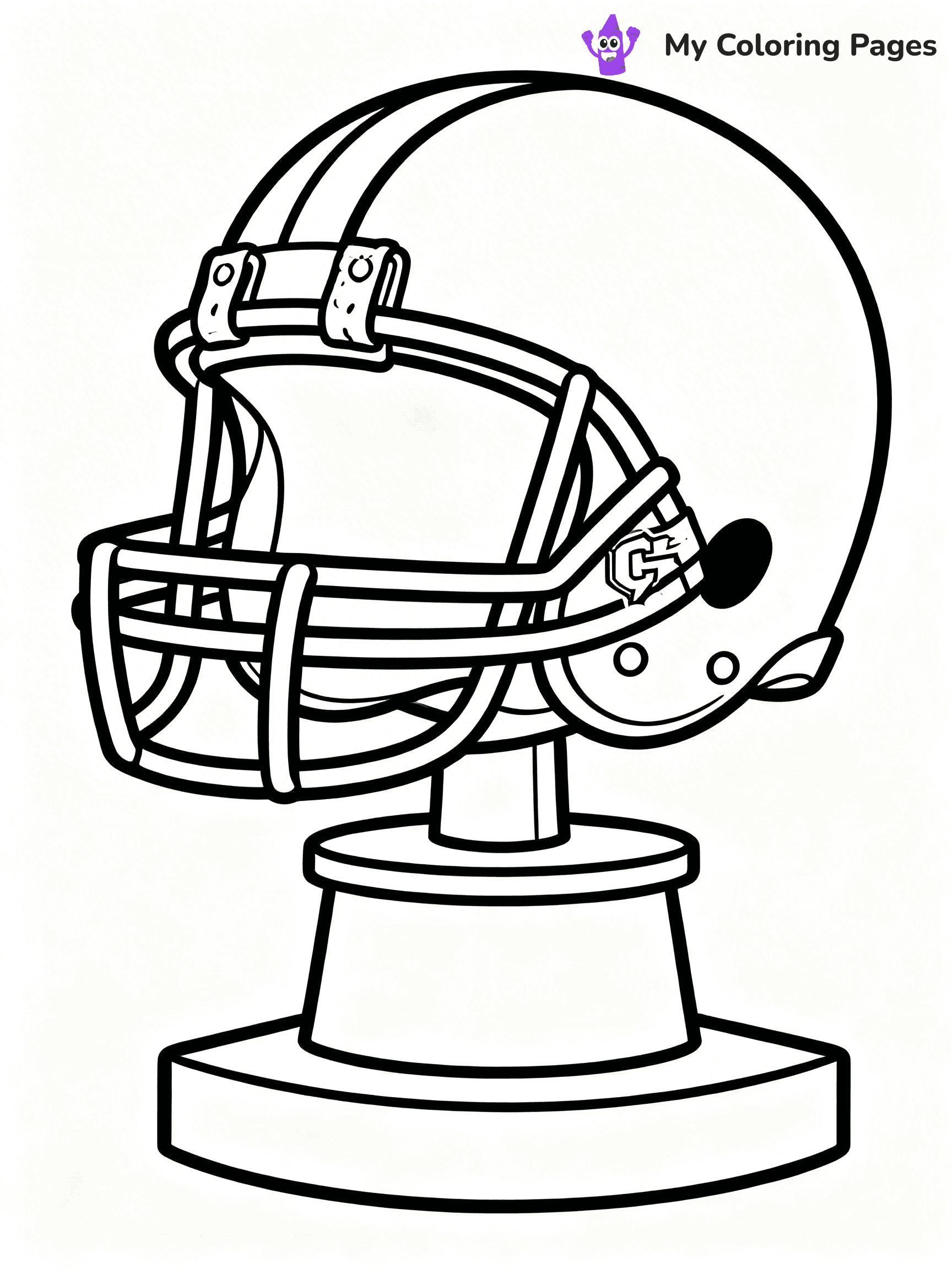 Football Helmet Coloring Pages - 33