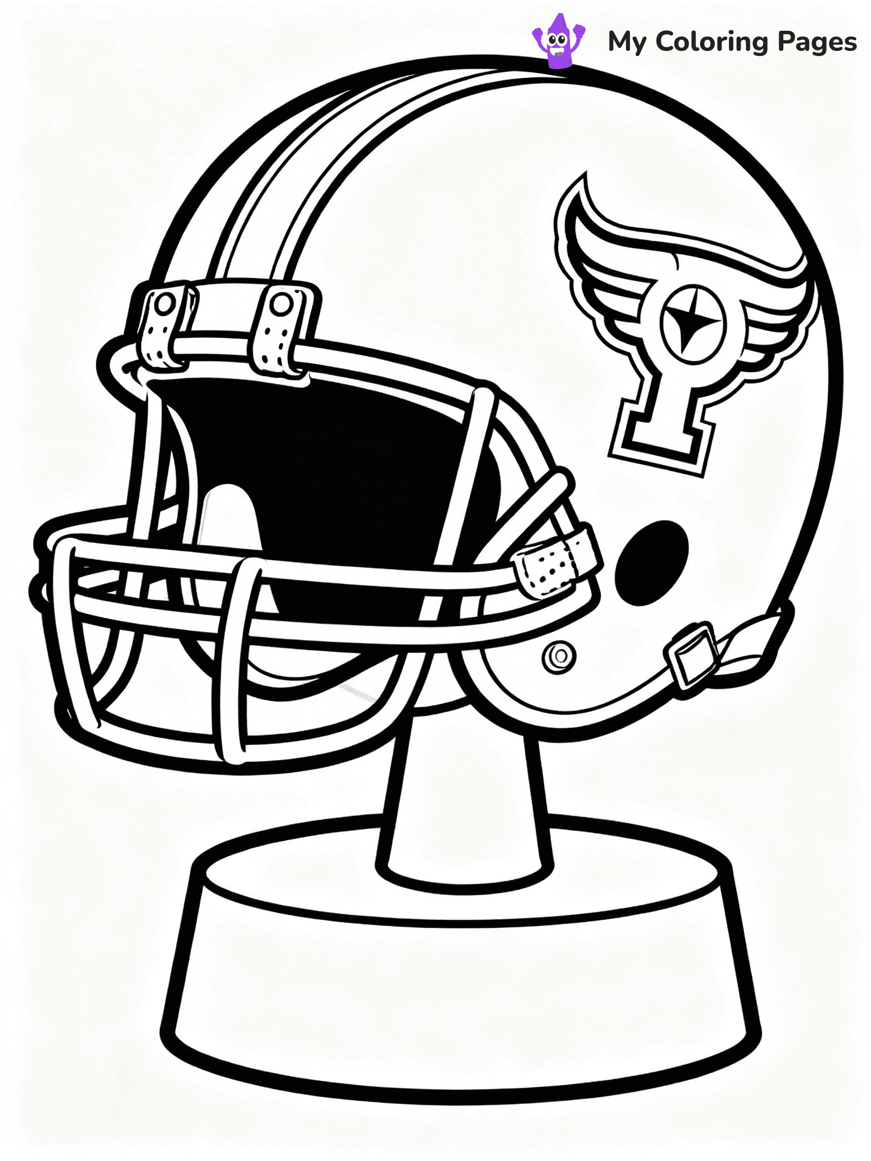Football Helmet Coloring Pages - 32