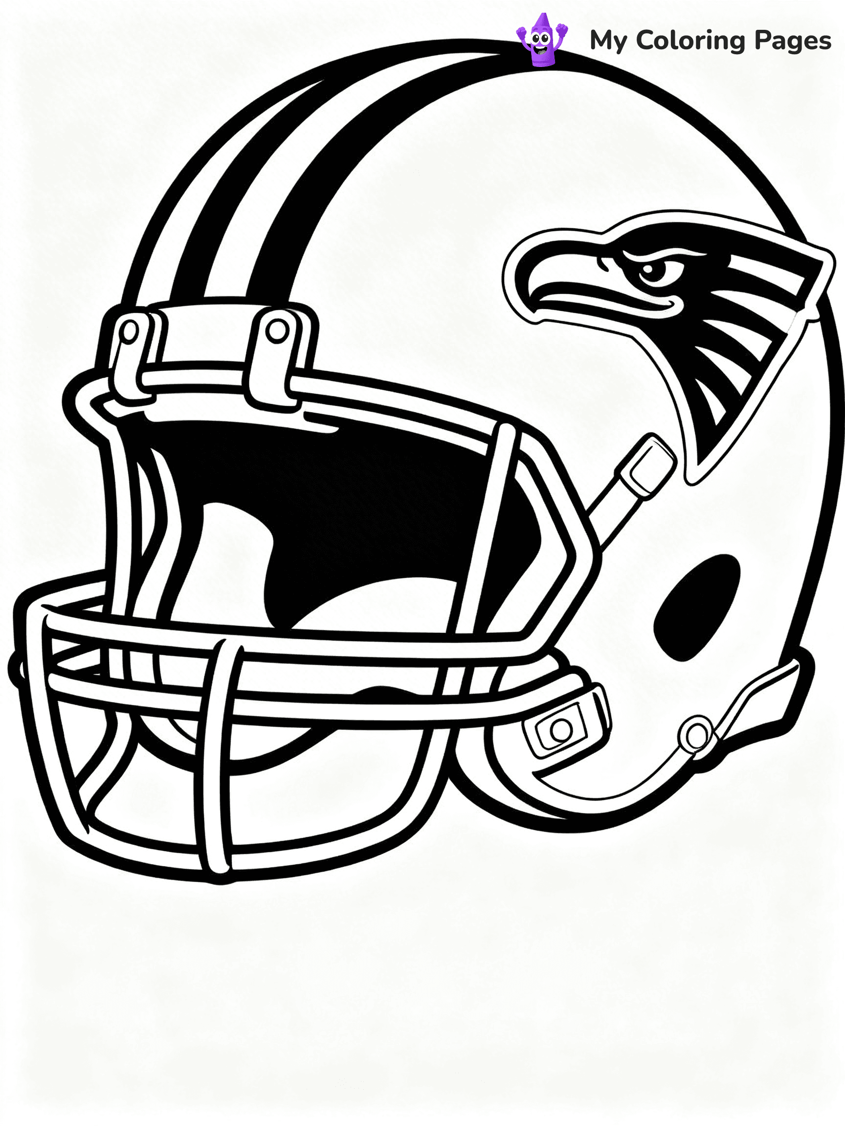 Football Helmet Coloring Pages - 27