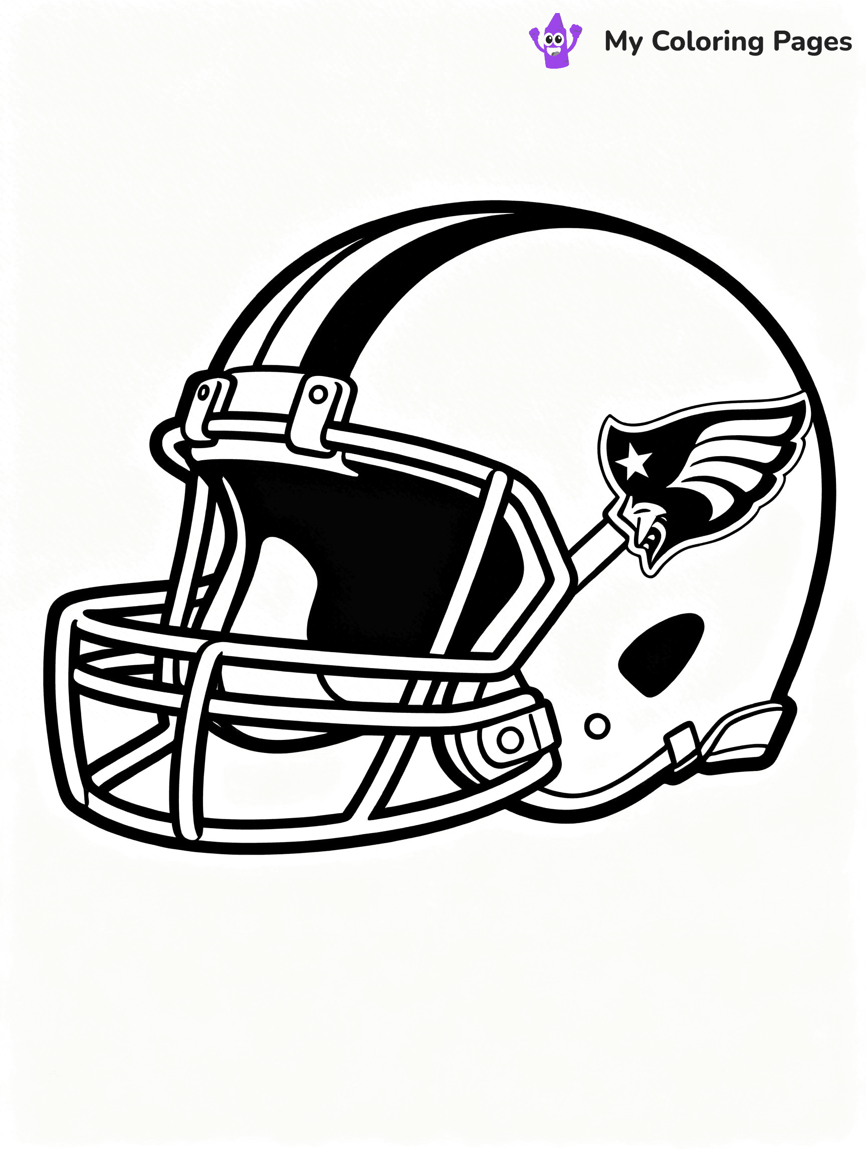 Football Helmet Coloring Pages - 23