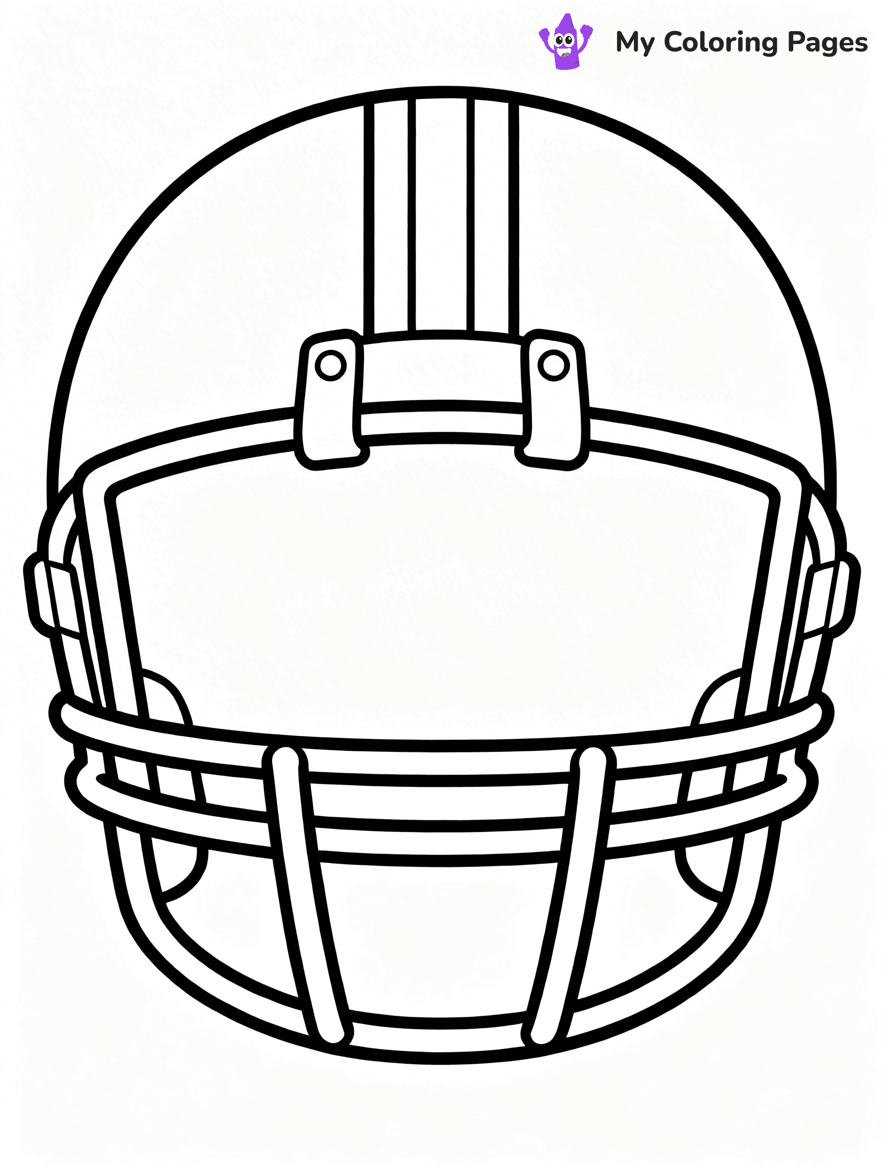 Football Helmet Coloring Pages - 17