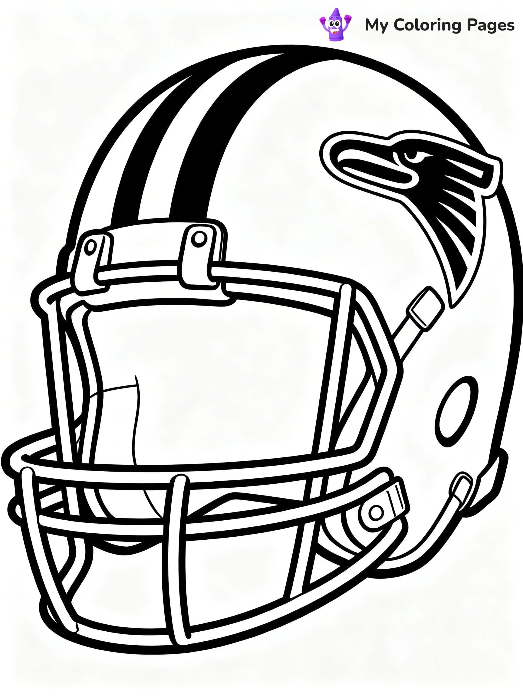 Football Helmet Coloring Pages - 13