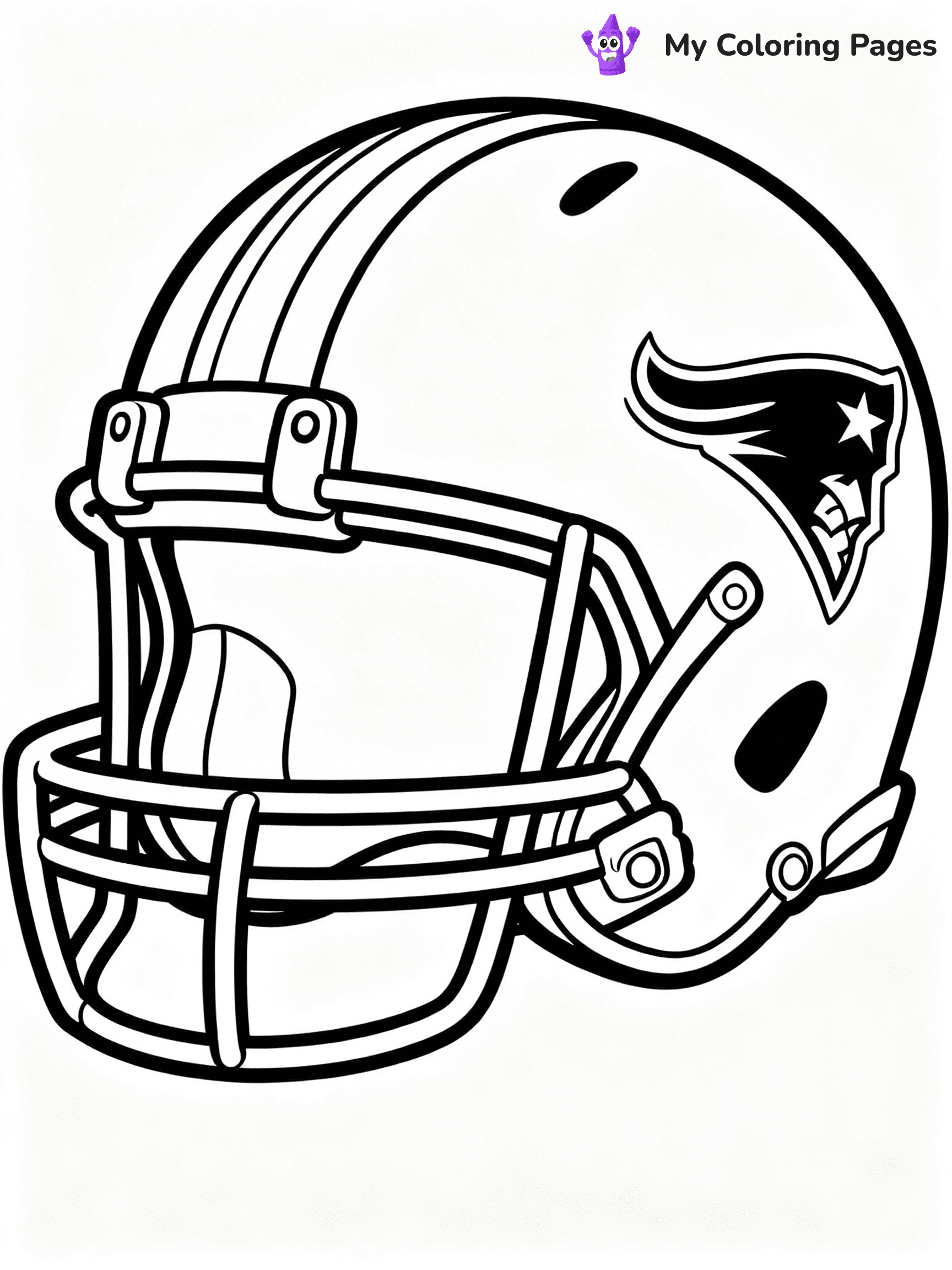 Football Helmet Coloring Pages - 12