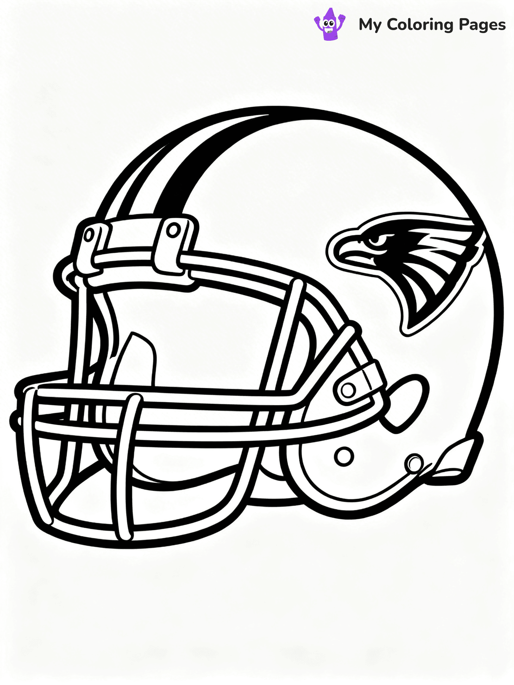 Football Helmet Coloring Pages - 11