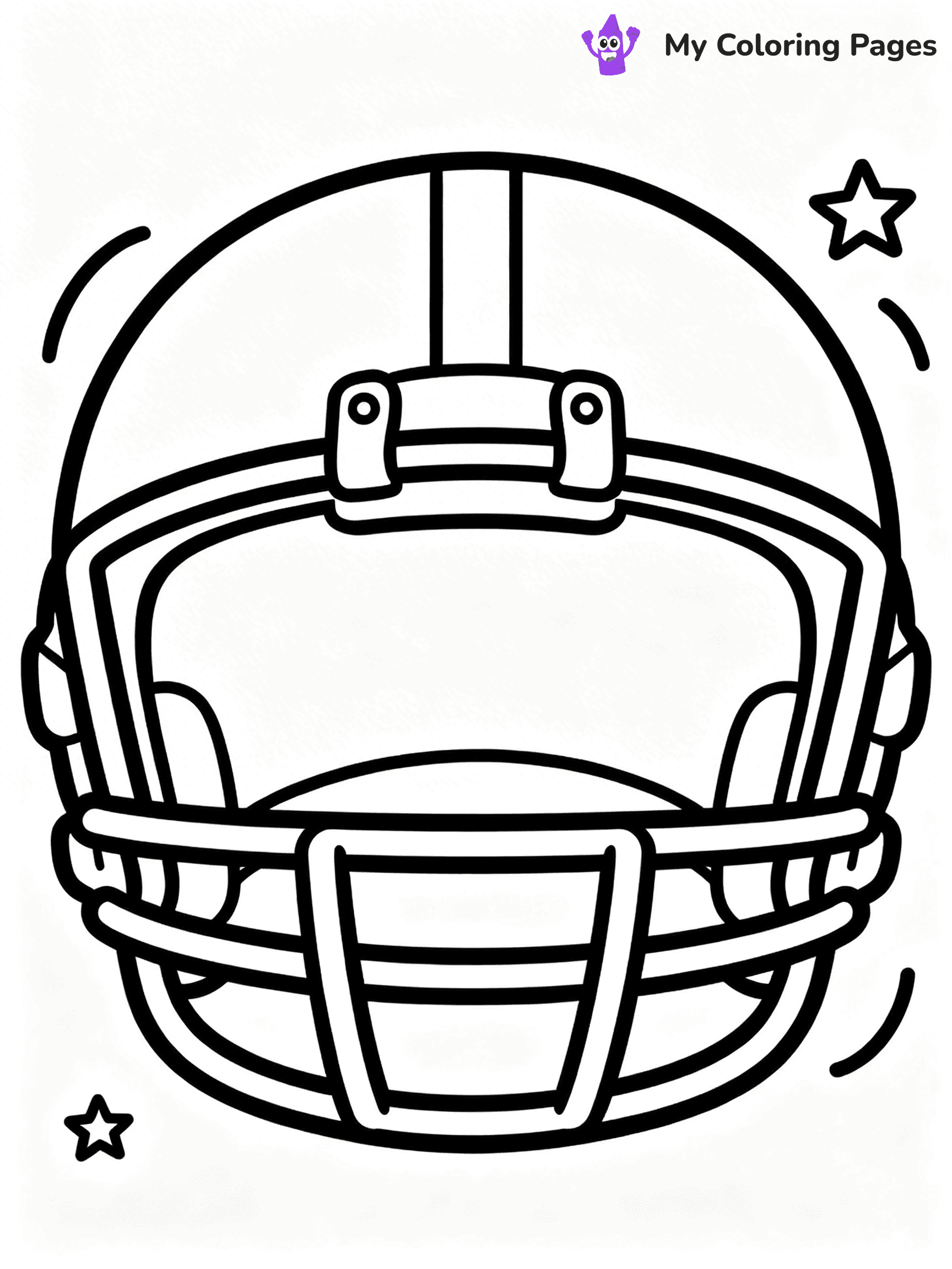 Football Helmet Coloring Pages - 9