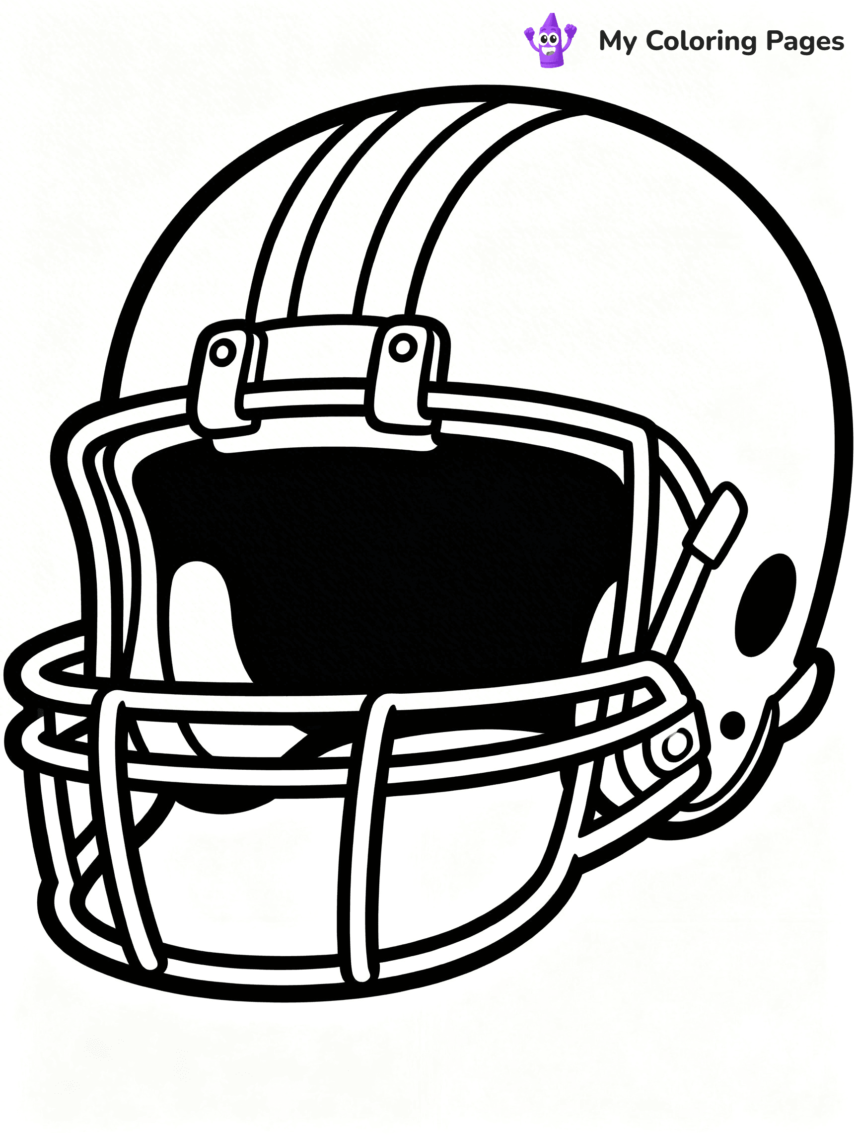 Football Helmet Coloring Pages - 8