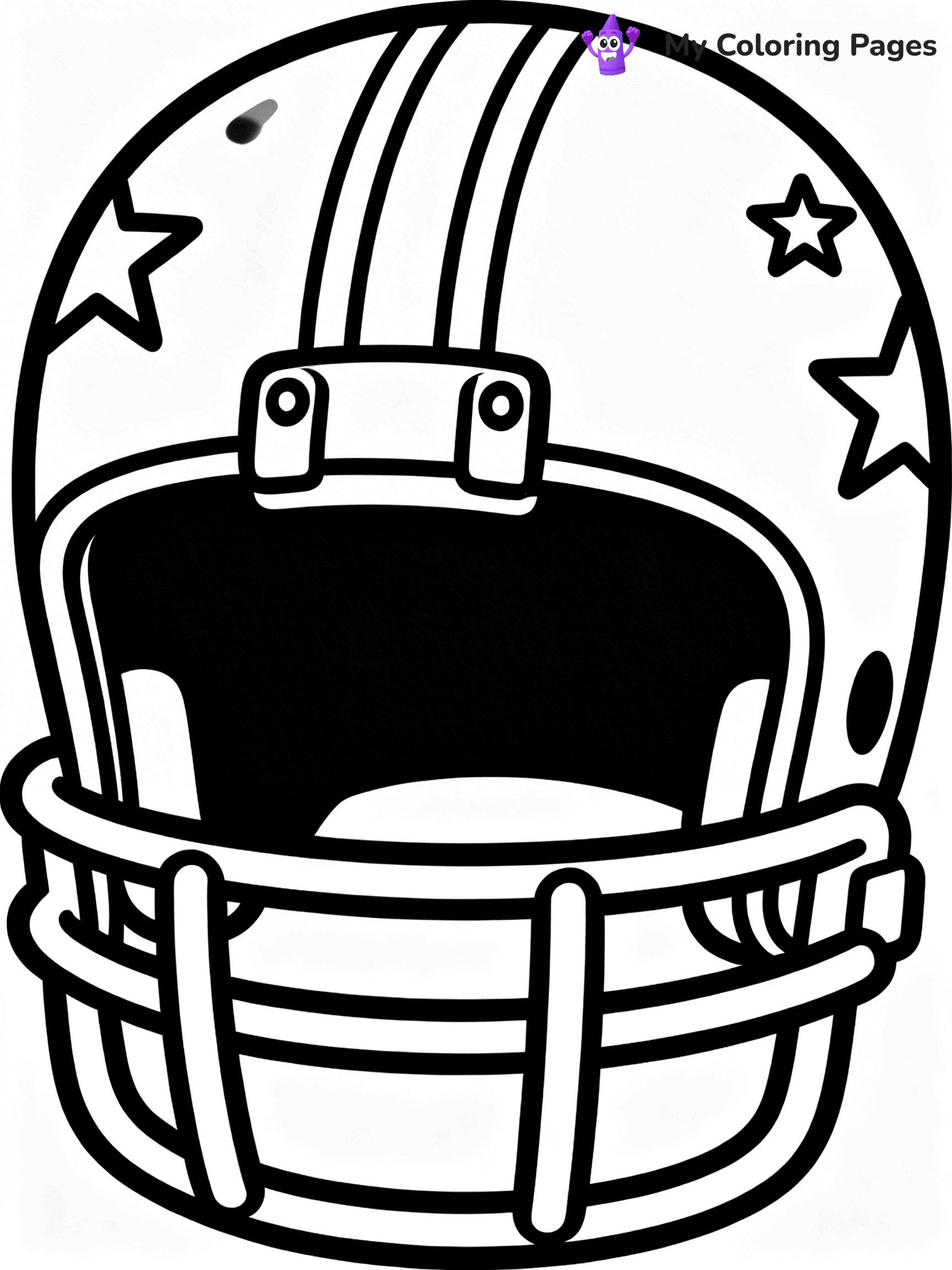 Football Helmet Coloring Pages - 7