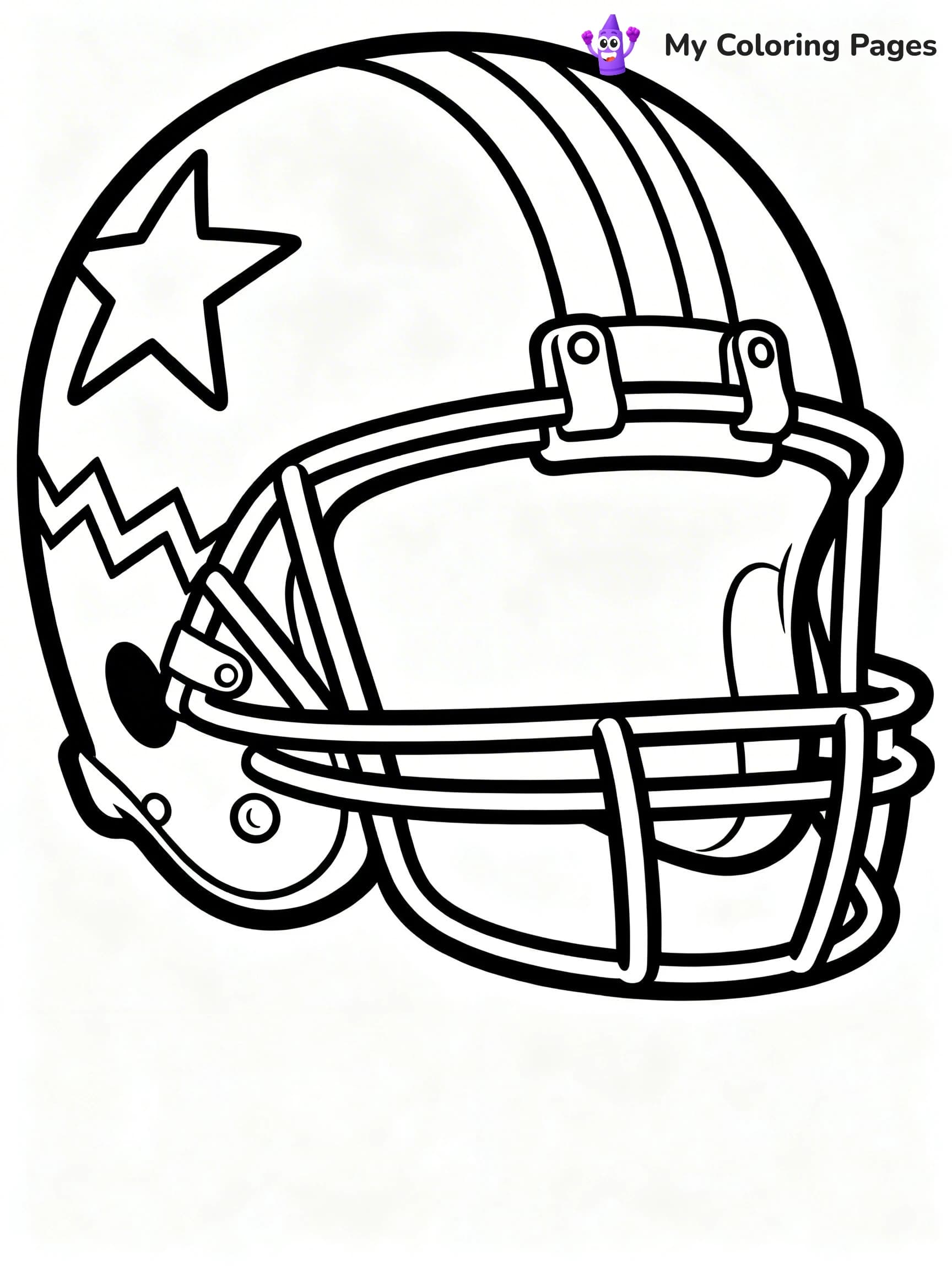 Football Helmet Coloring Pages - 5
