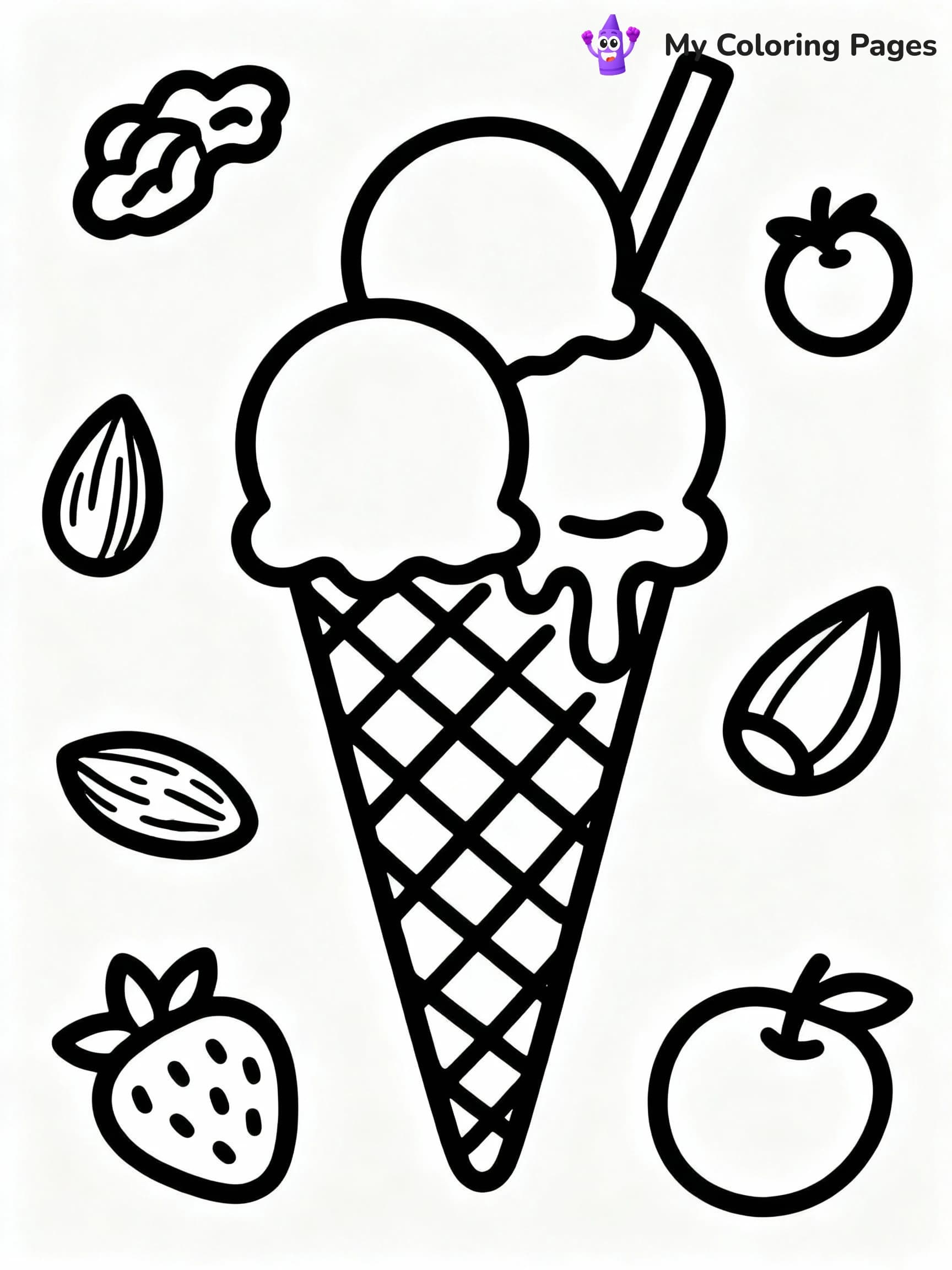 Ice Cream Coloring Pages - 13