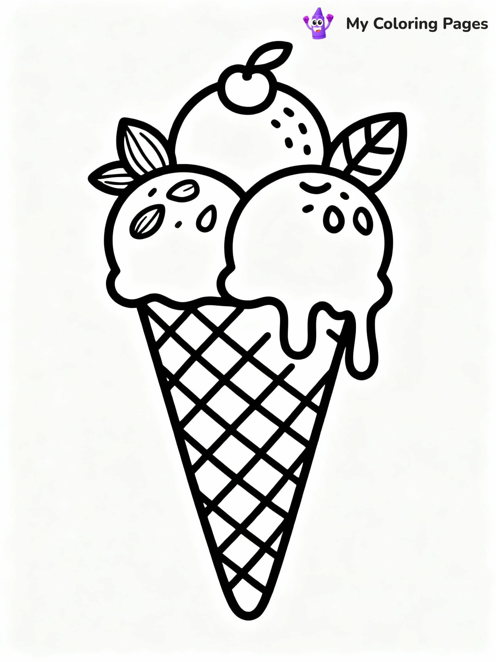 Ice Cream Coloring Pages - 11