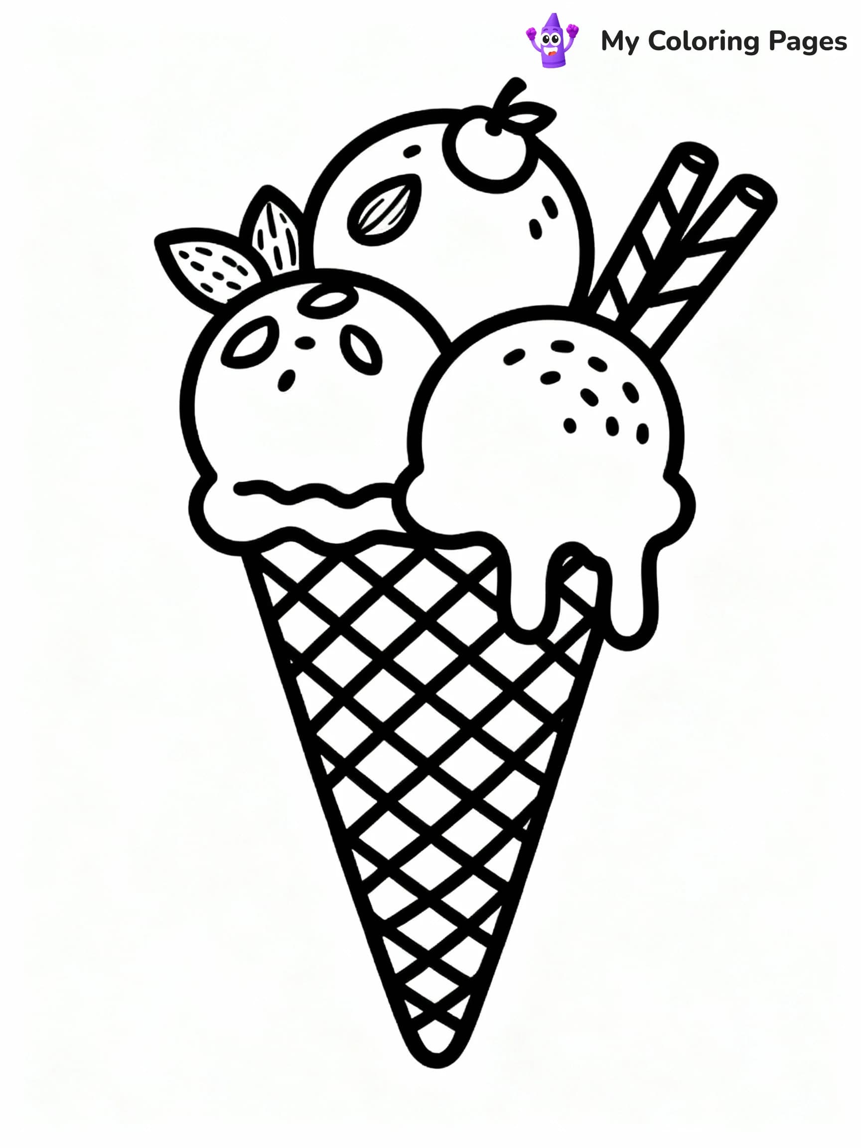 Ice Cream Coloring Pages - 9