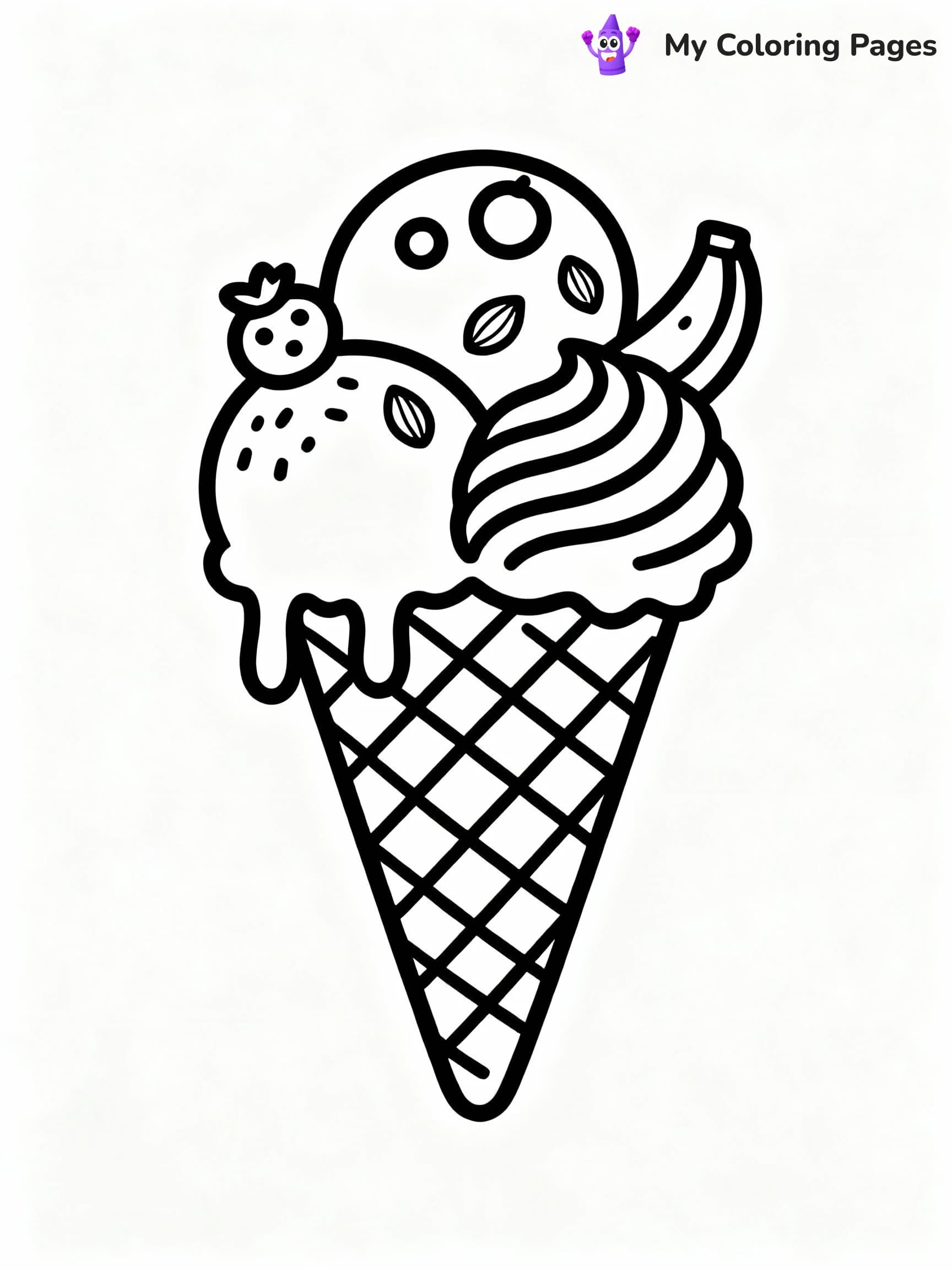 Ice Cream Coloring Pages - 6