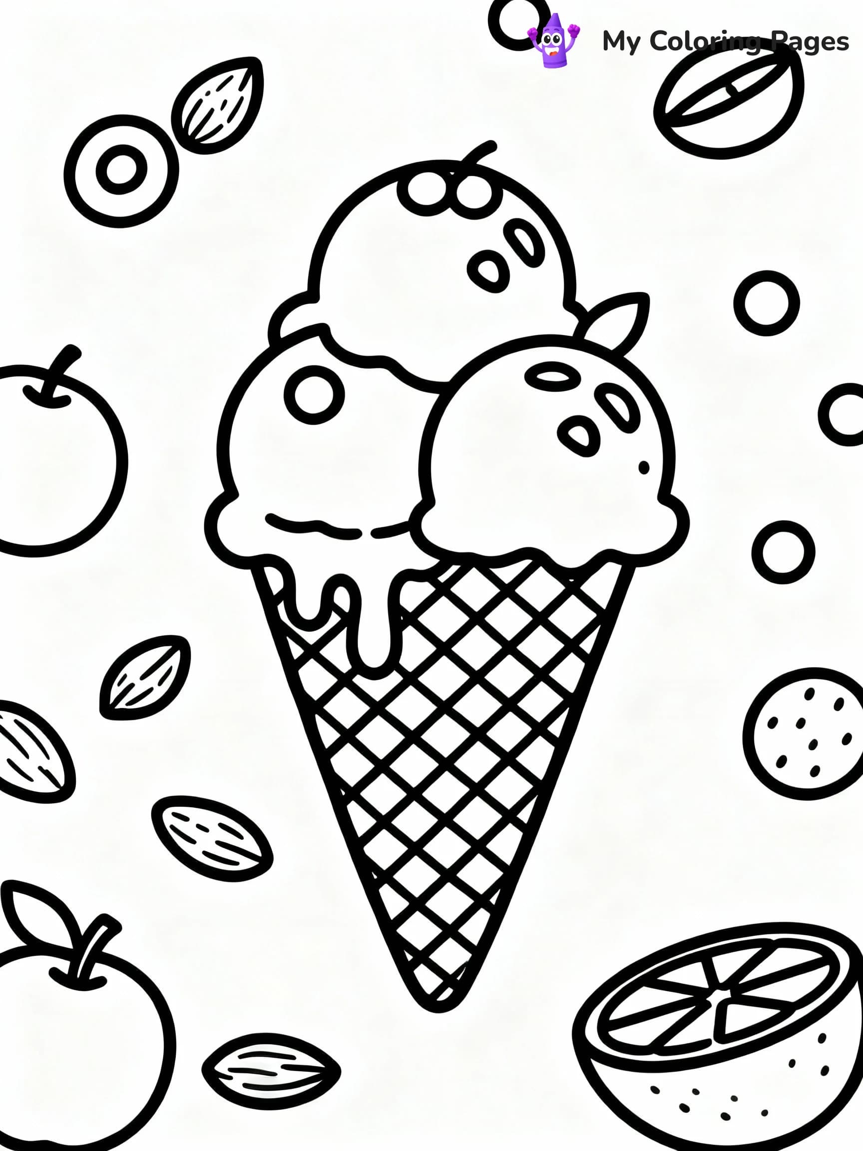 Ice Cream Coloring Pages - 5