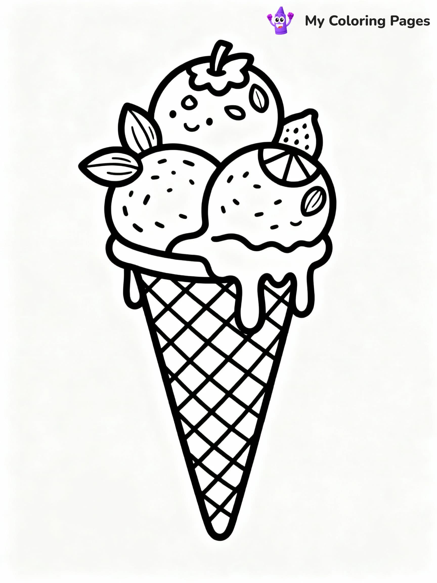 Ice Cream Coloring Pages - 4
