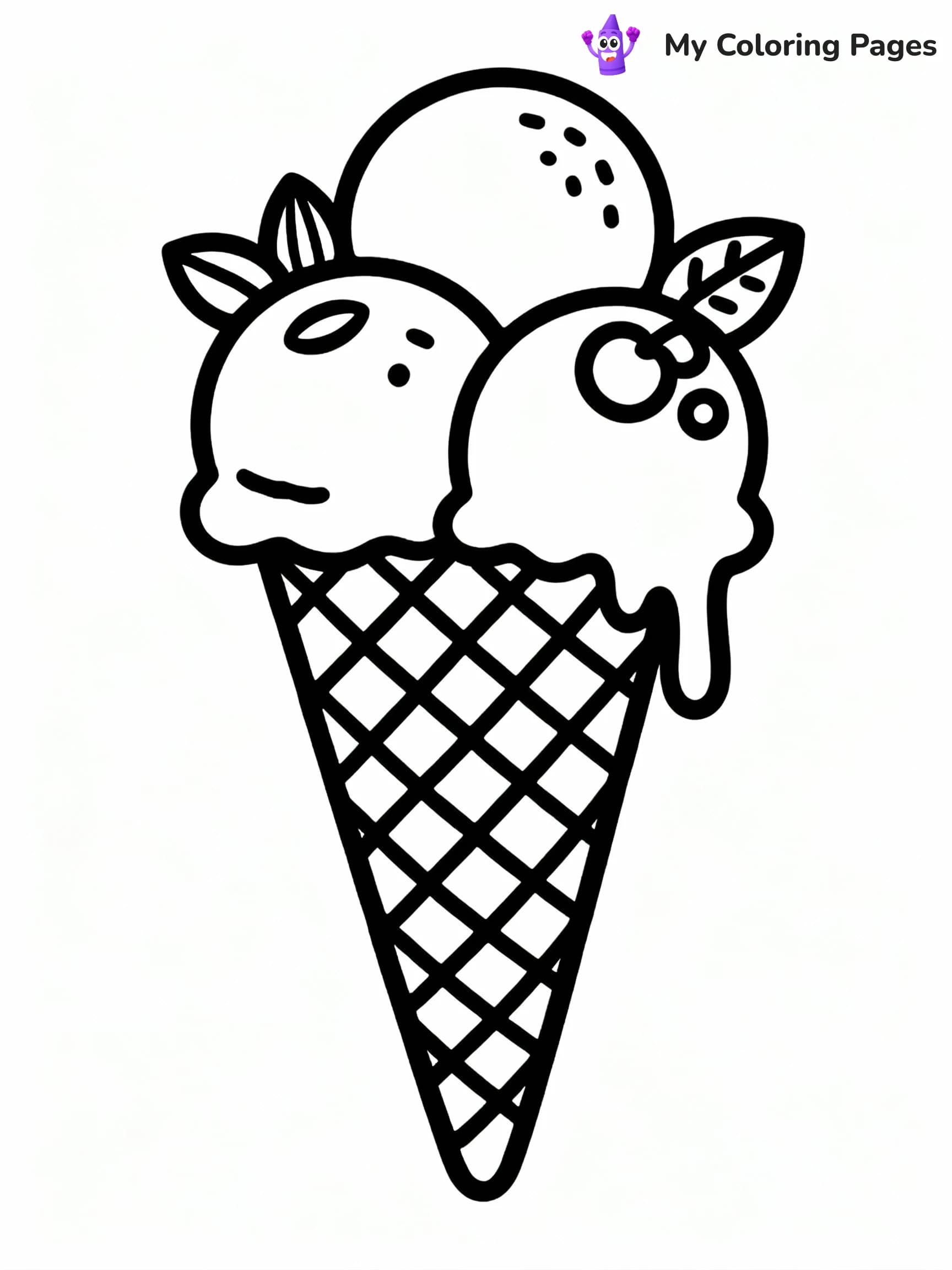 Ice Cream Coloring Pages - 3