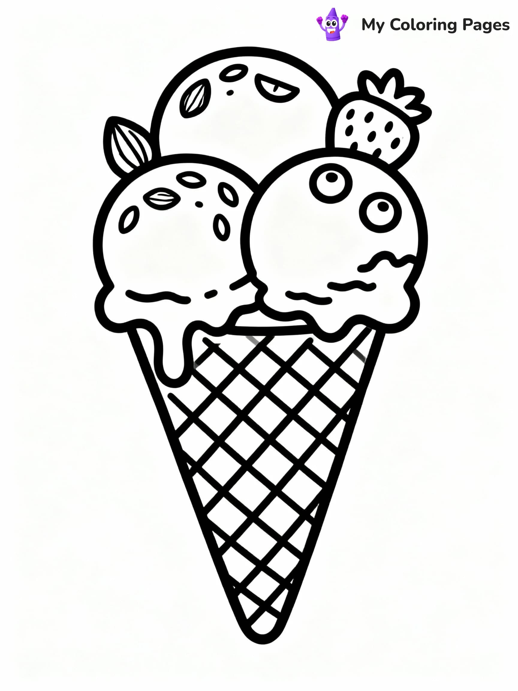 Ice Cream Coloring Pages - 2
