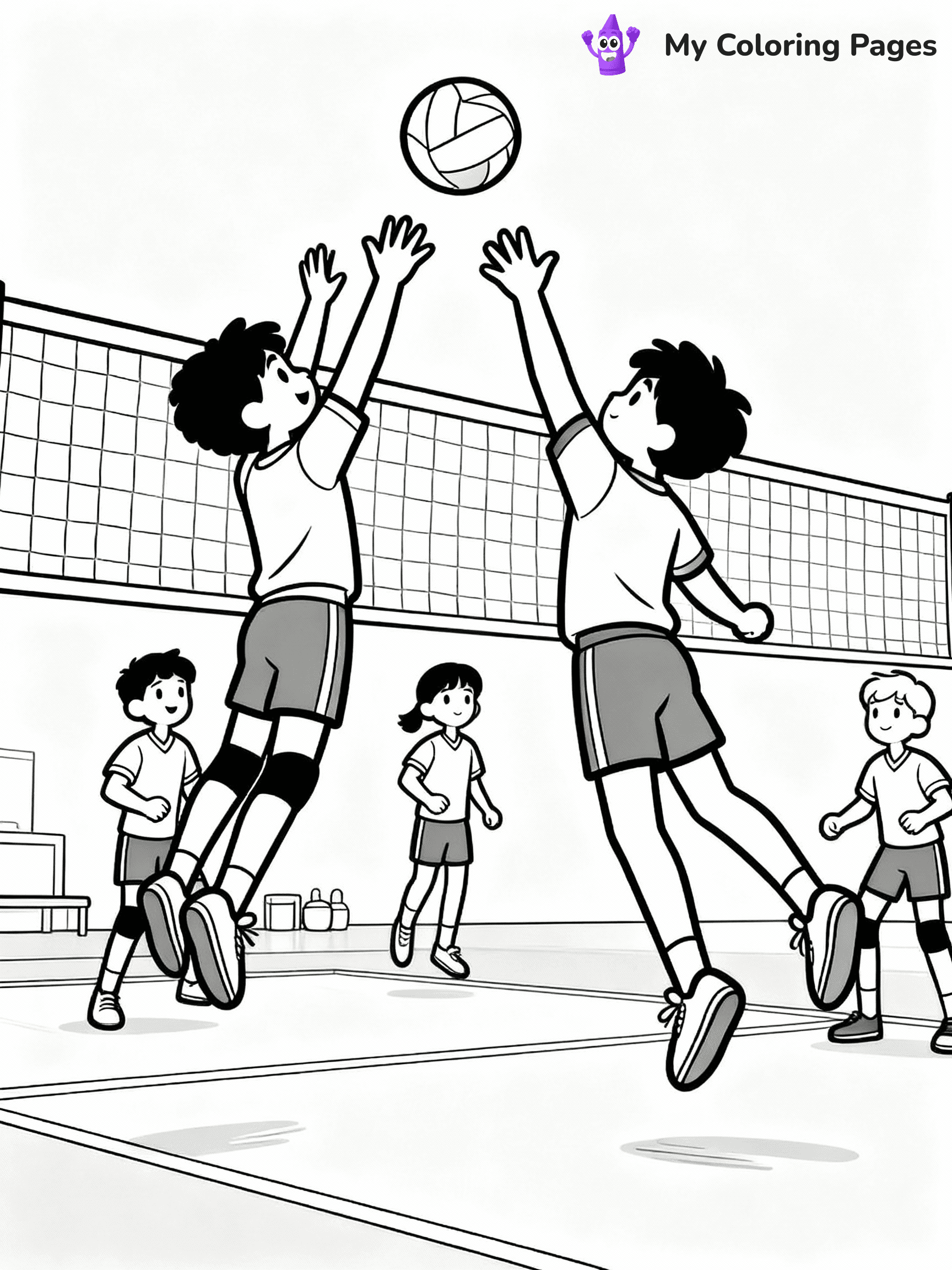 Volleyball Coloring Pages - 18
