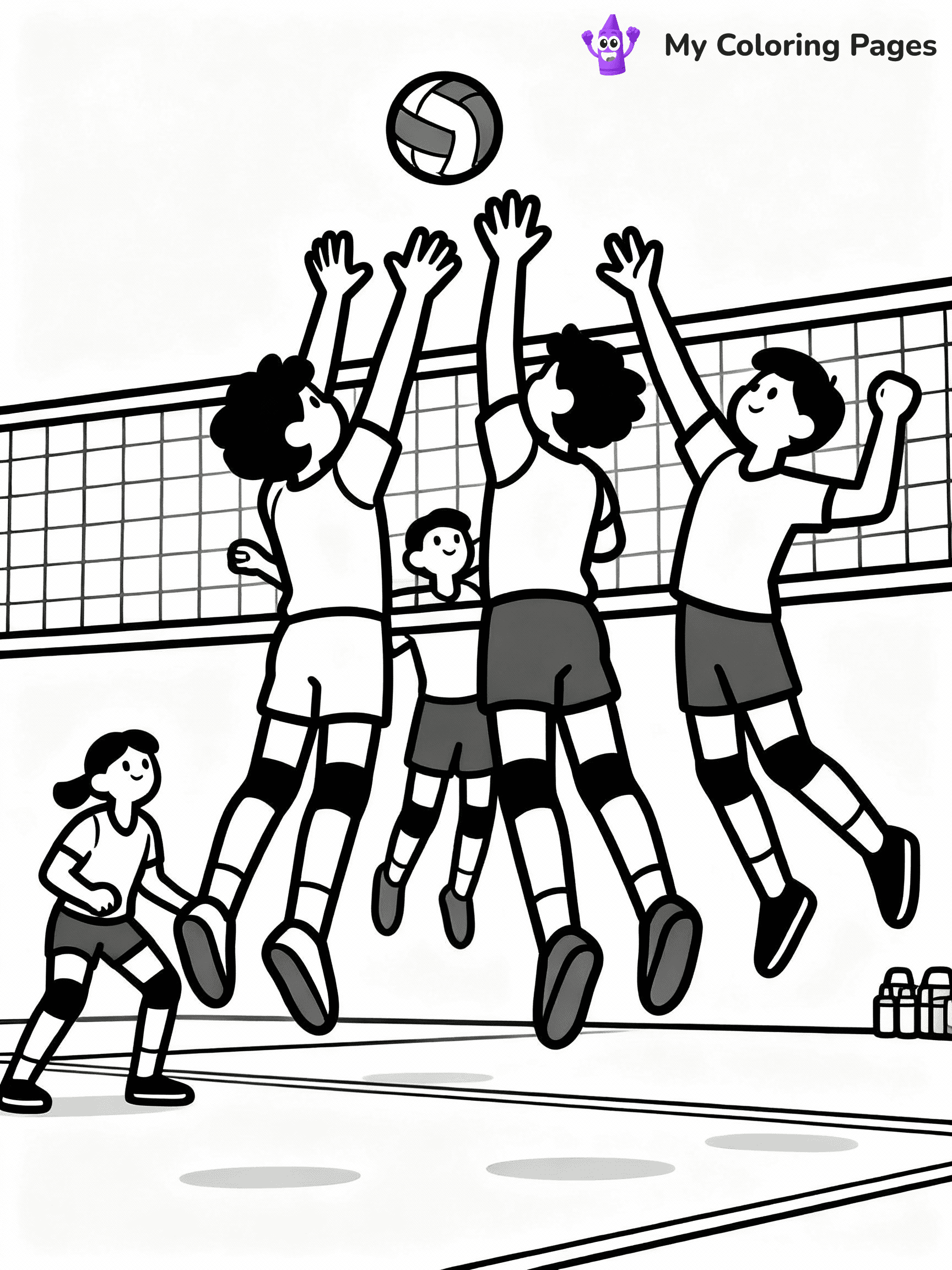 Volleyball Coloring Pages - 17