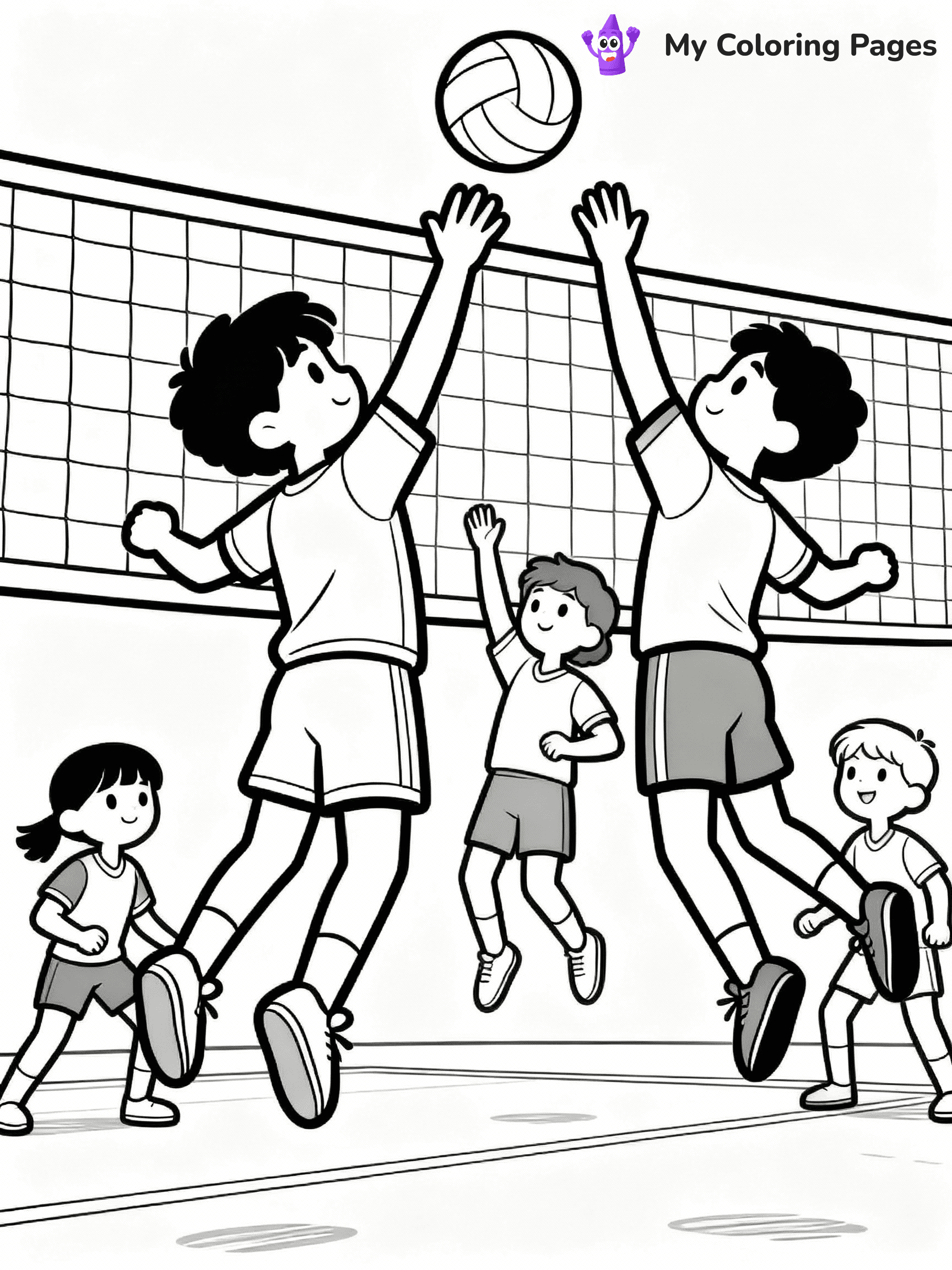 Volleyball Coloring Pages - 16