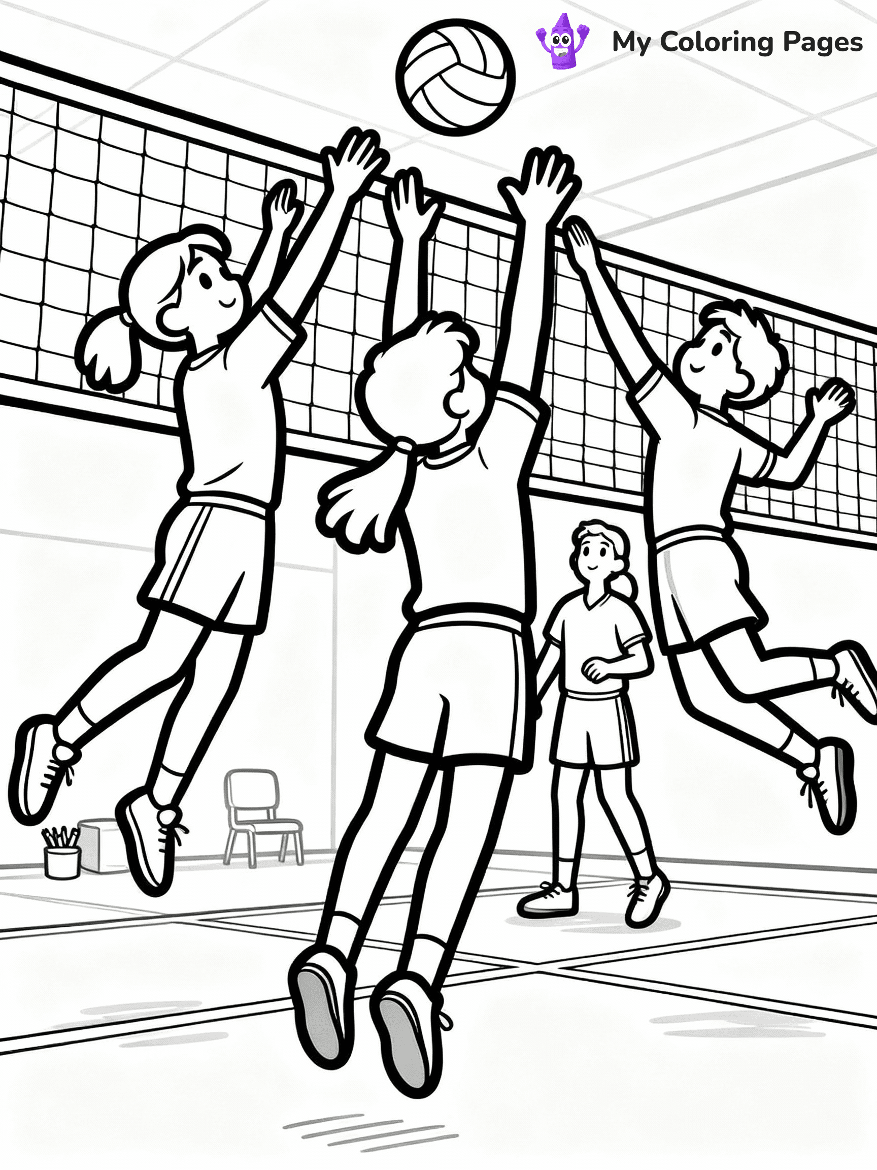Volleyball Coloring Pages - 13