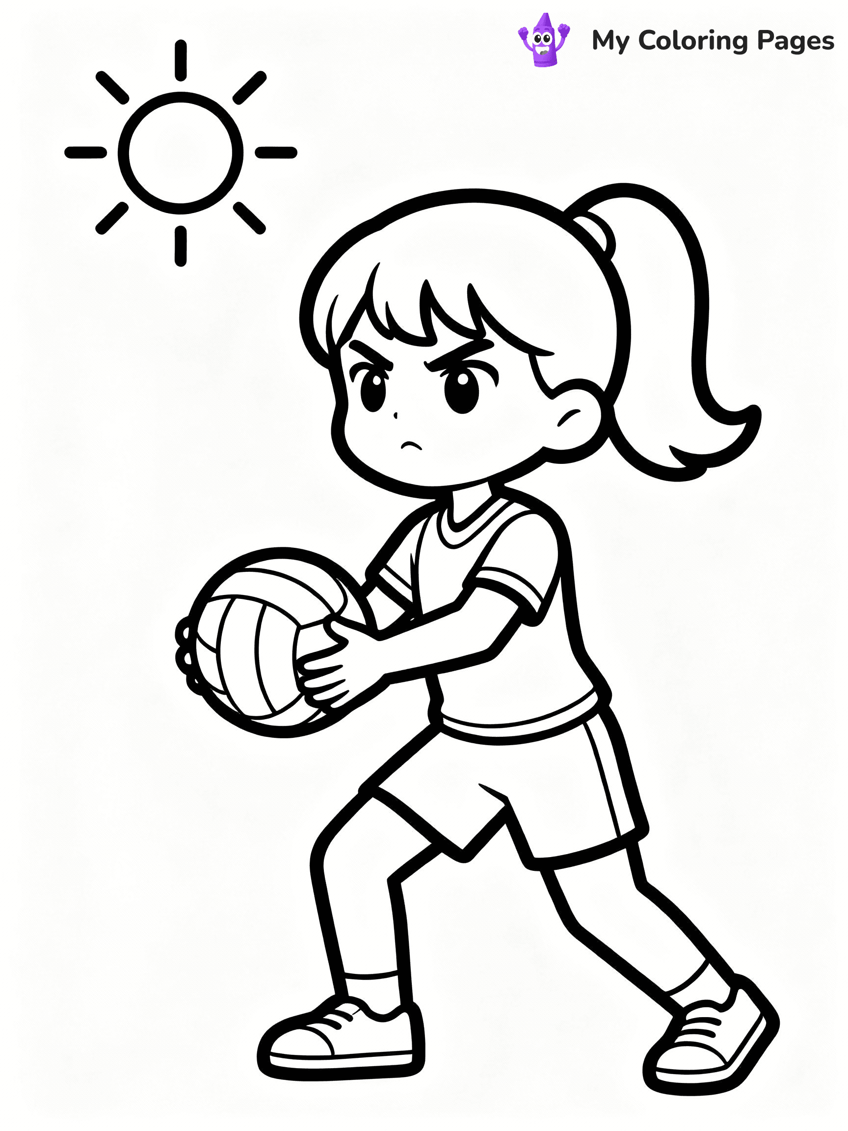 Volleyball Coloring Pages - 6
