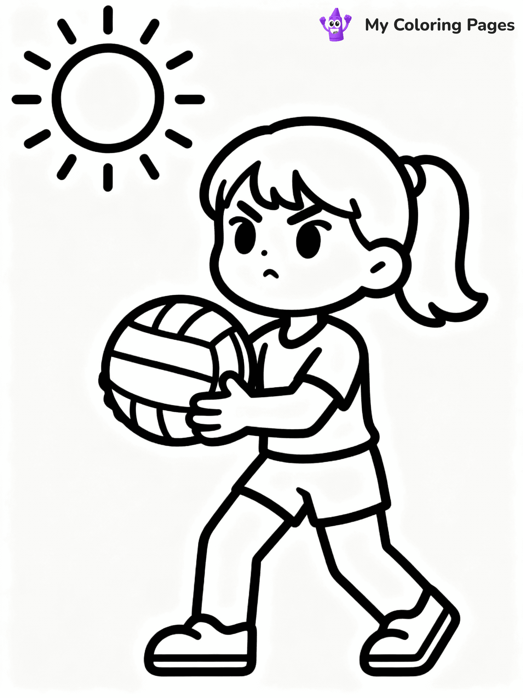 Volleyball Coloring Pages - 5