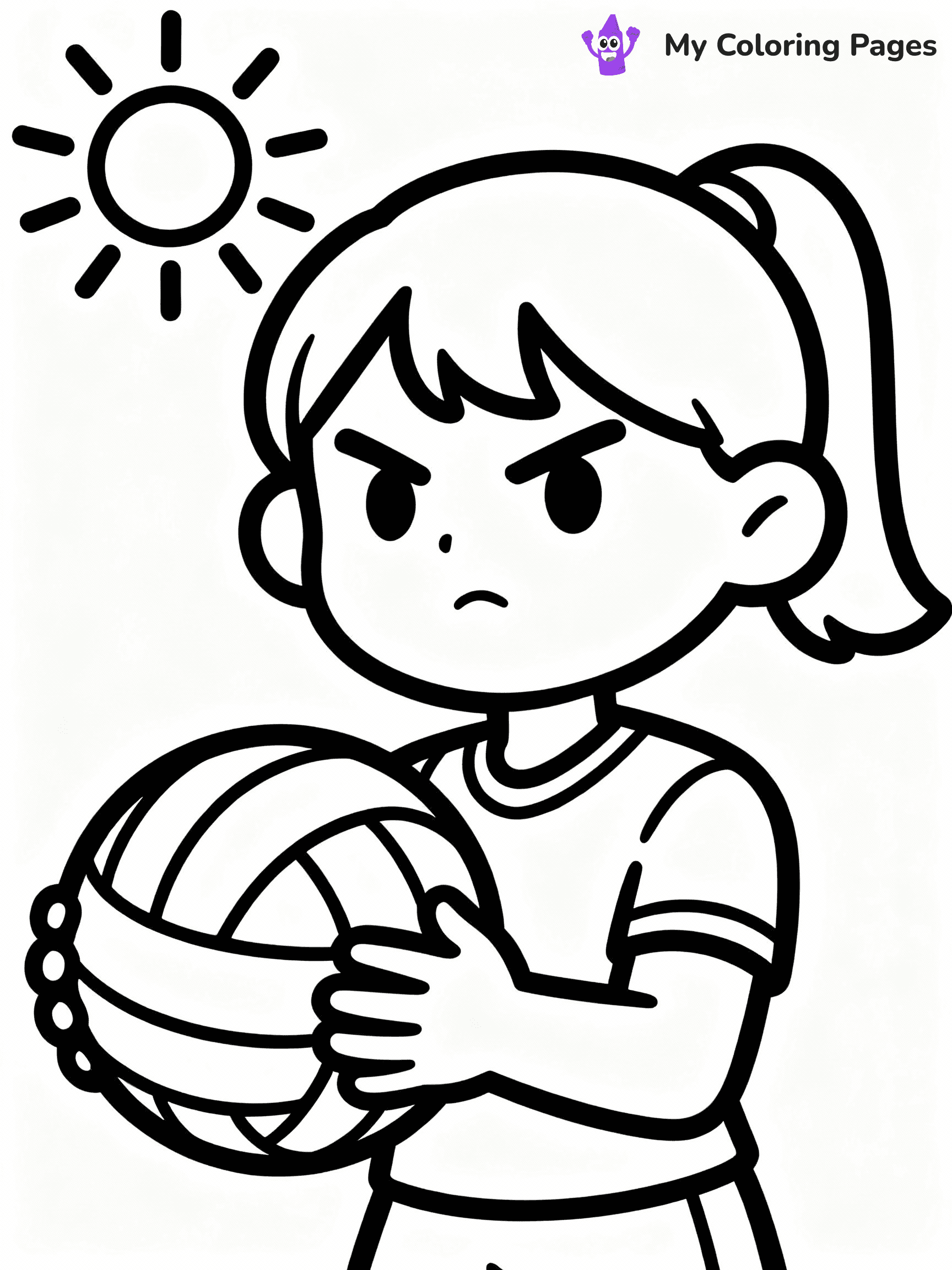 Volleyball Coloring Pages - 4