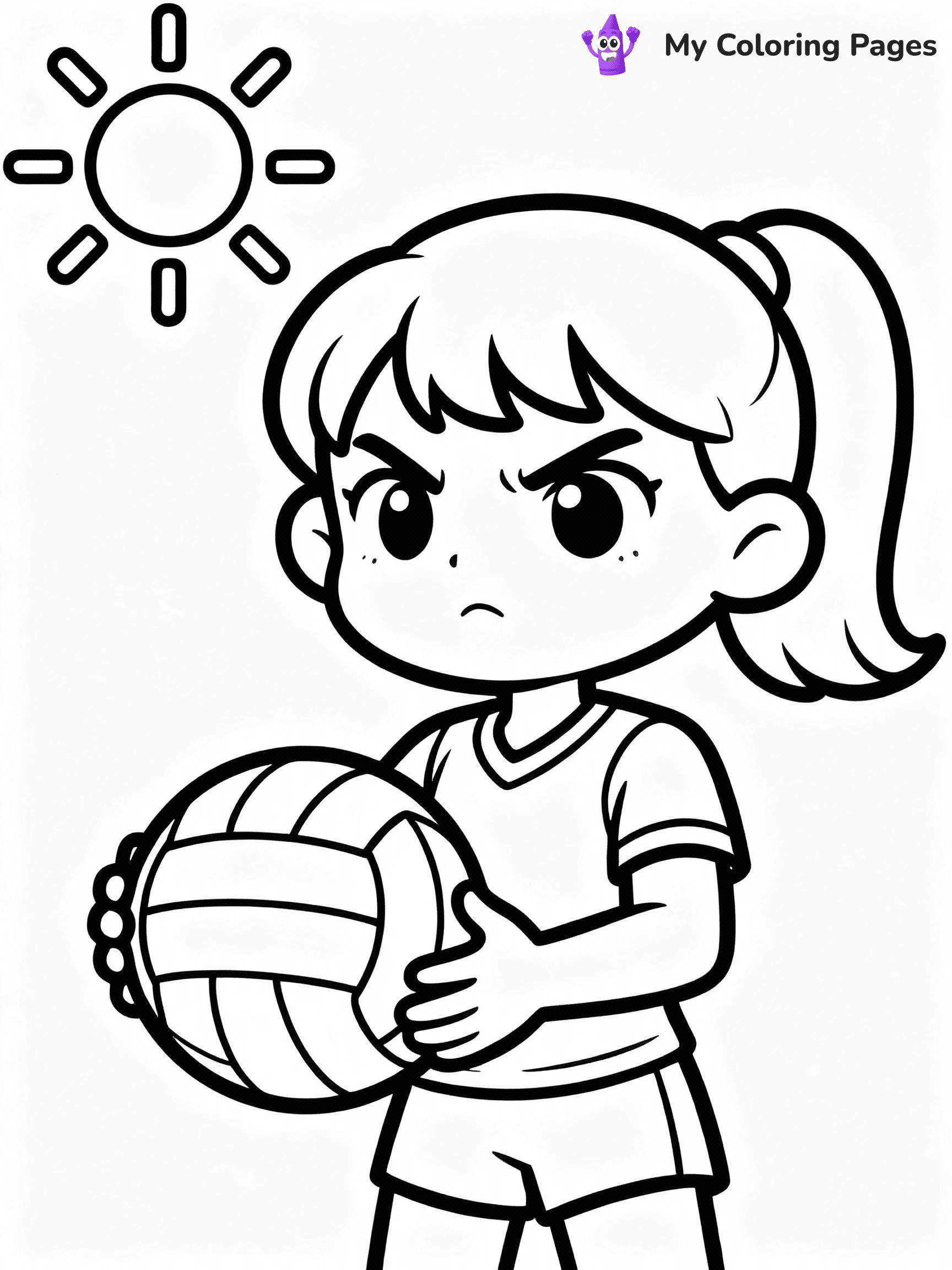 Volleyball Coloring Pages - 3