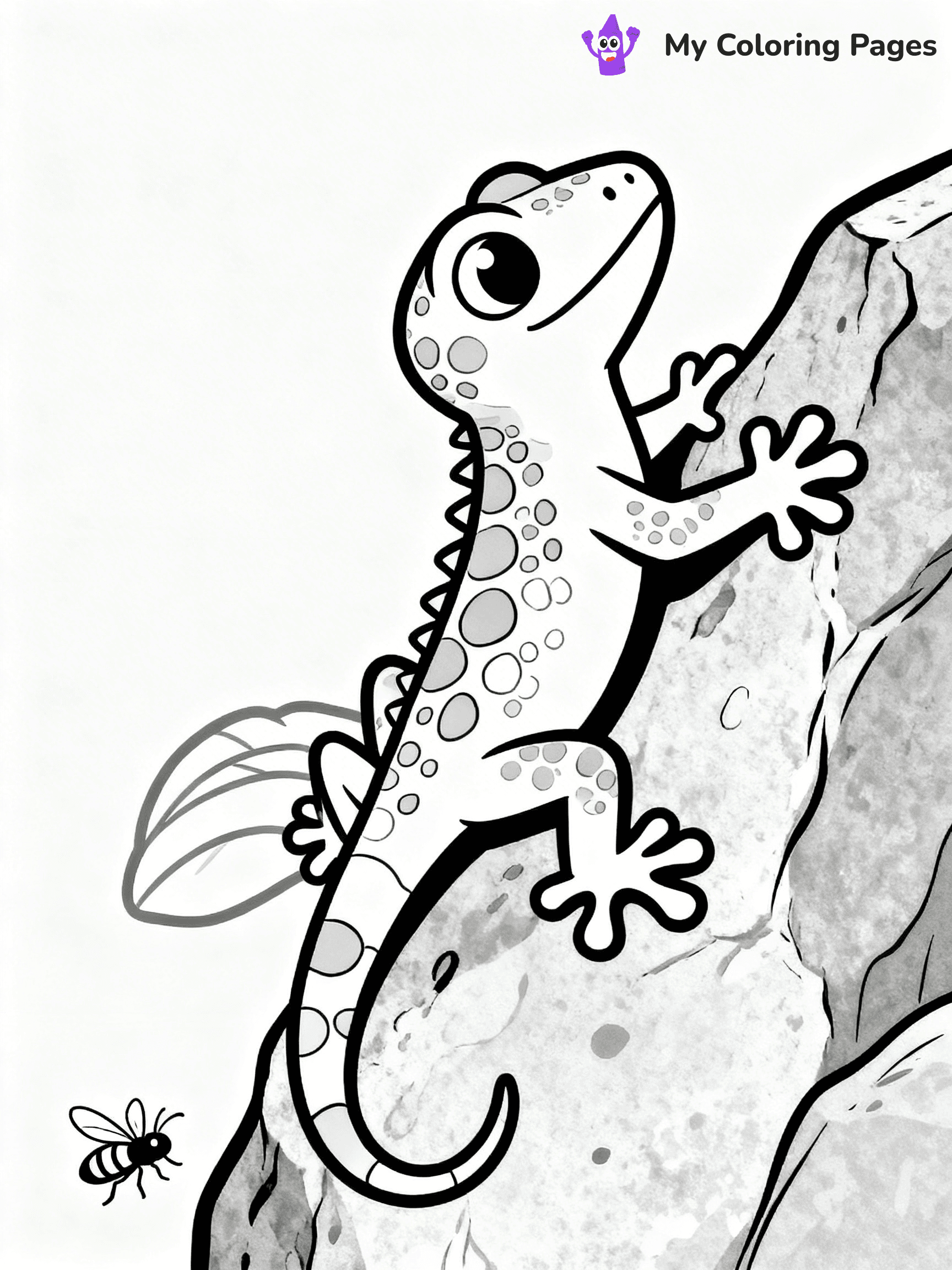 Gecko Coloring Pages - 22