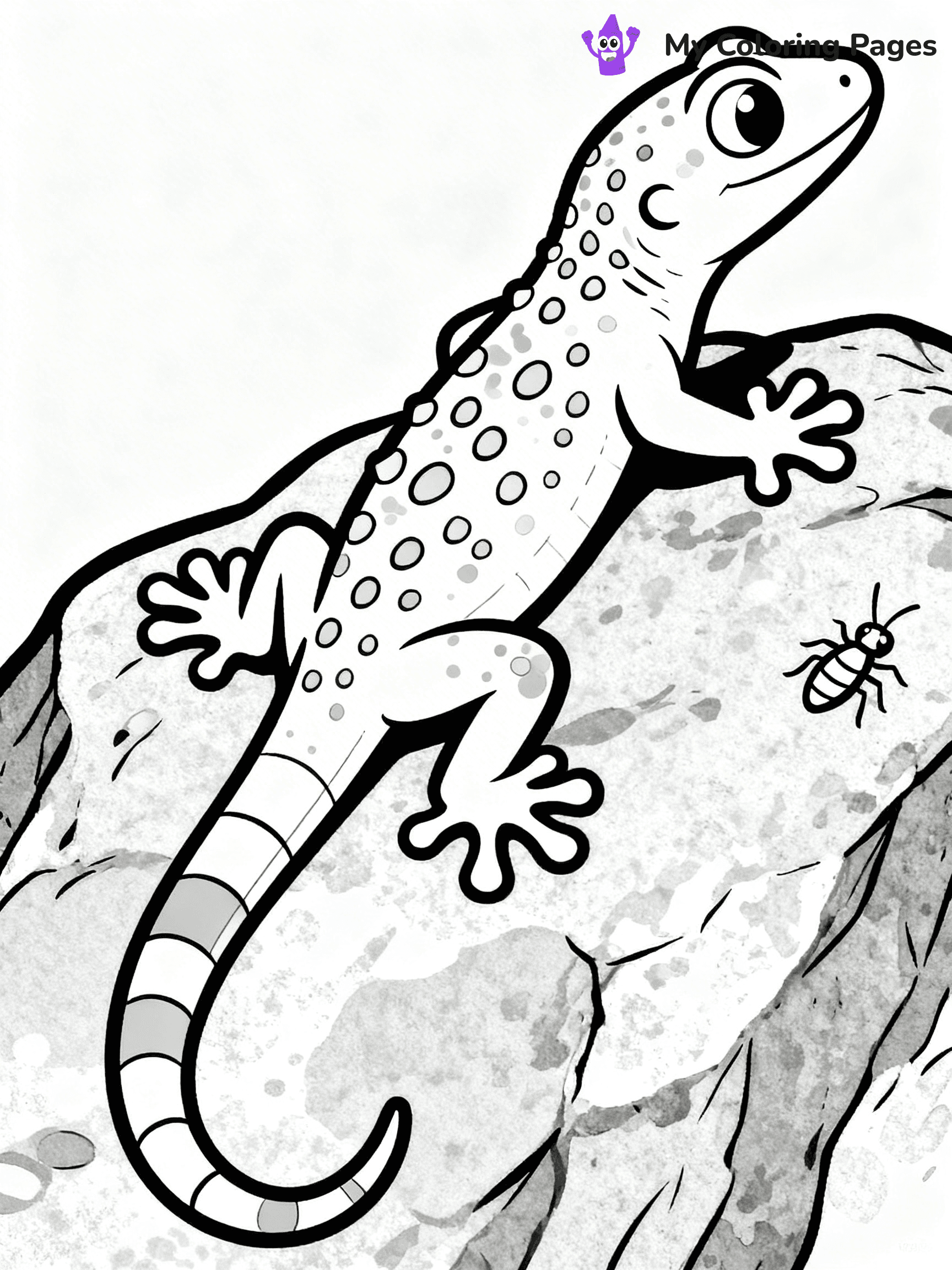 Gecko Coloring Pages - 21