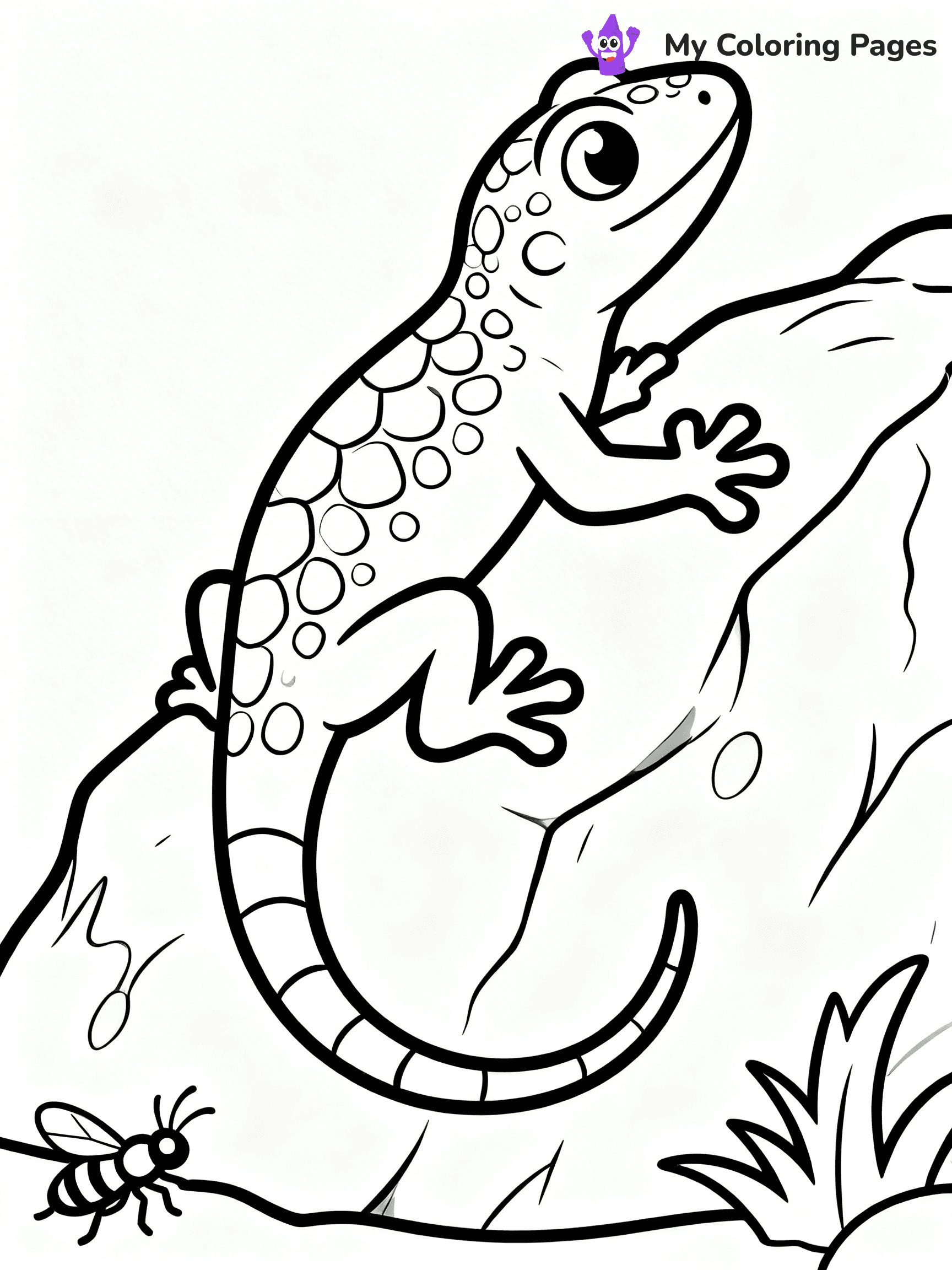 Gecko Coloring Pages - 20