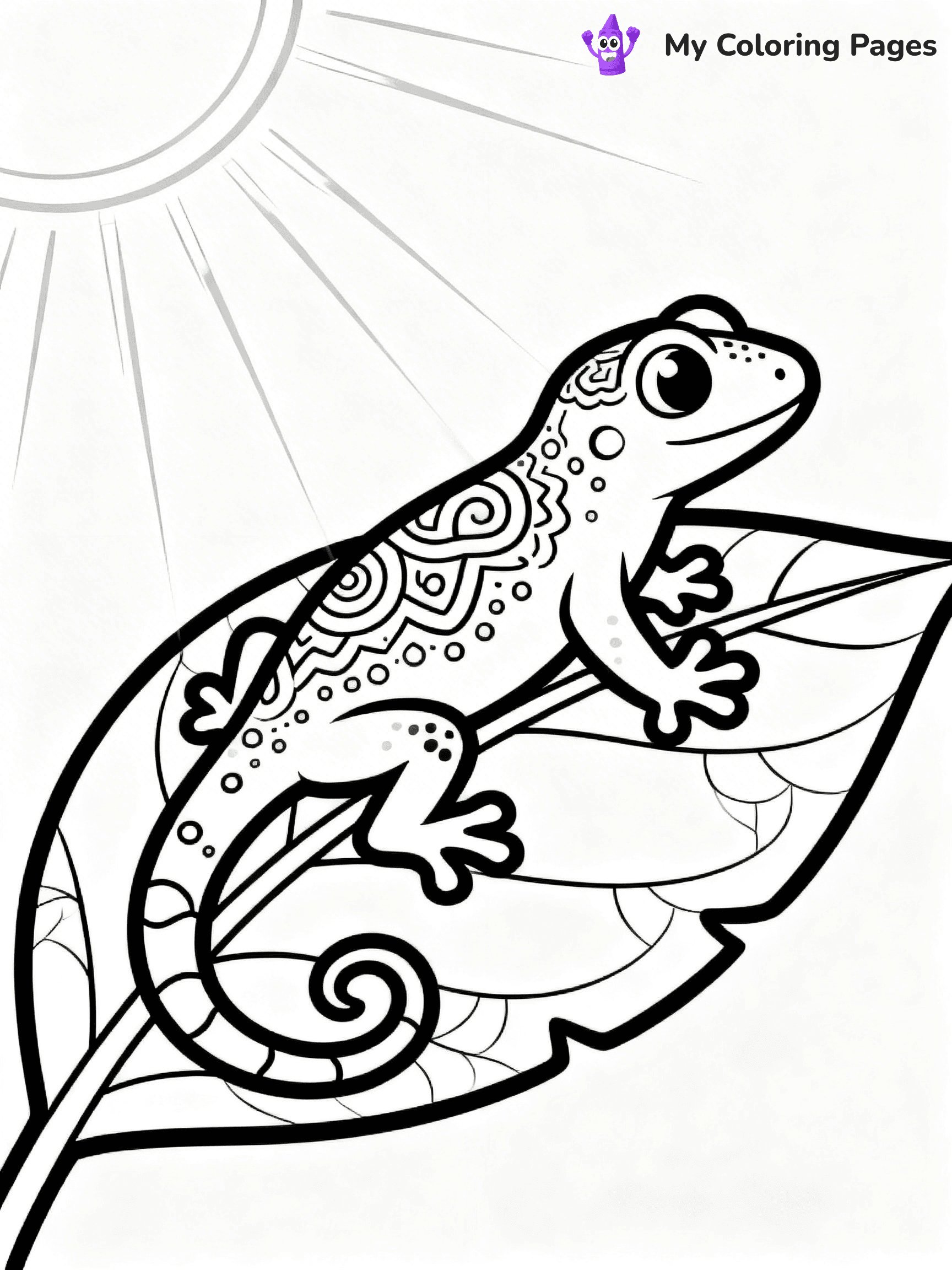 Gecko Coloring Pages - 13