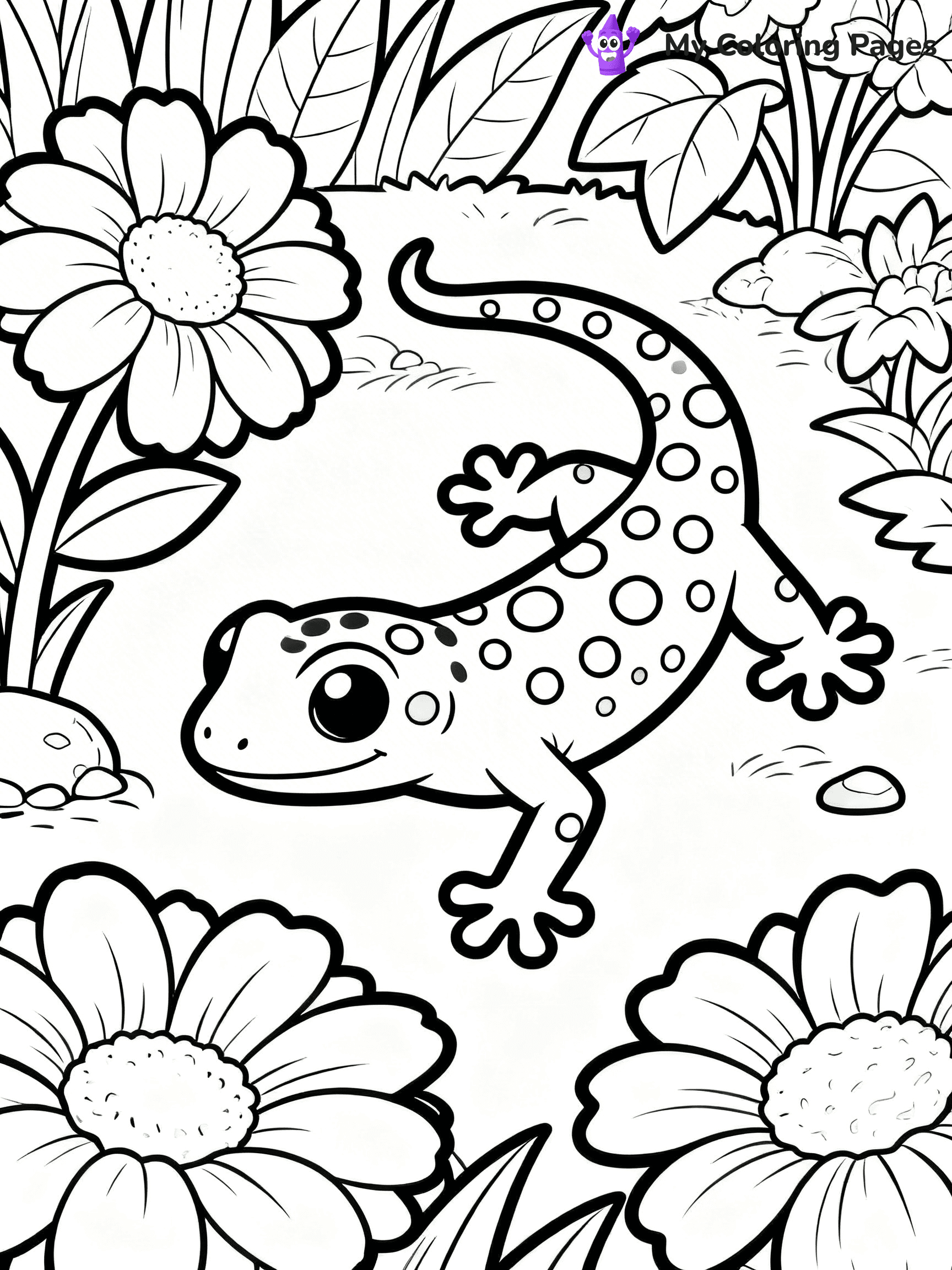 Gecko Coloring Pages - 7