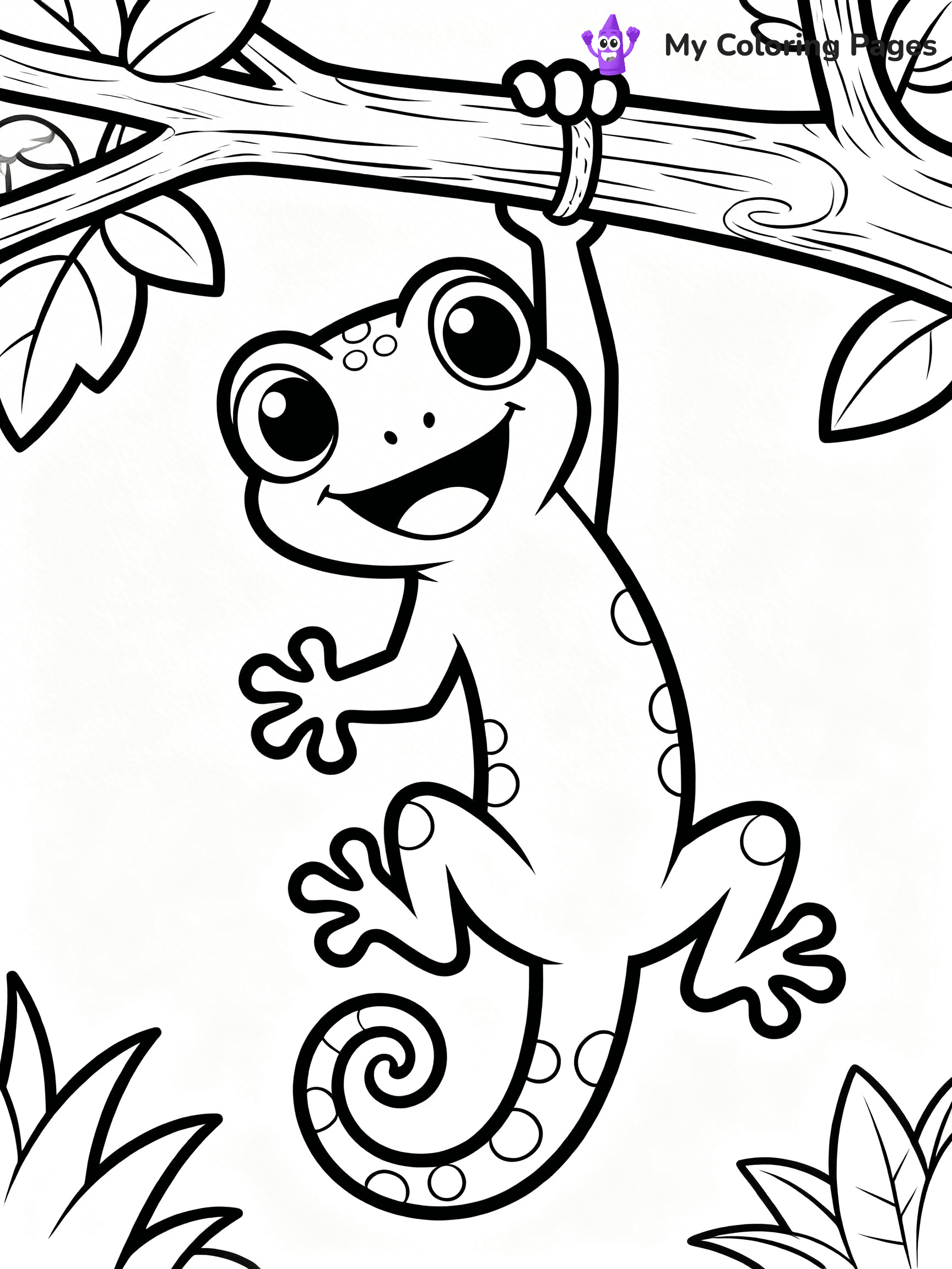 Gecko Coloring Pages - 2