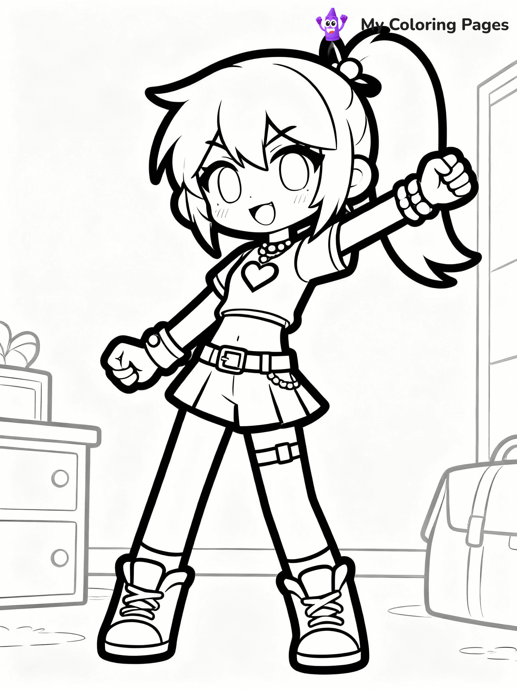Gacha Life Coloring Pages - 23