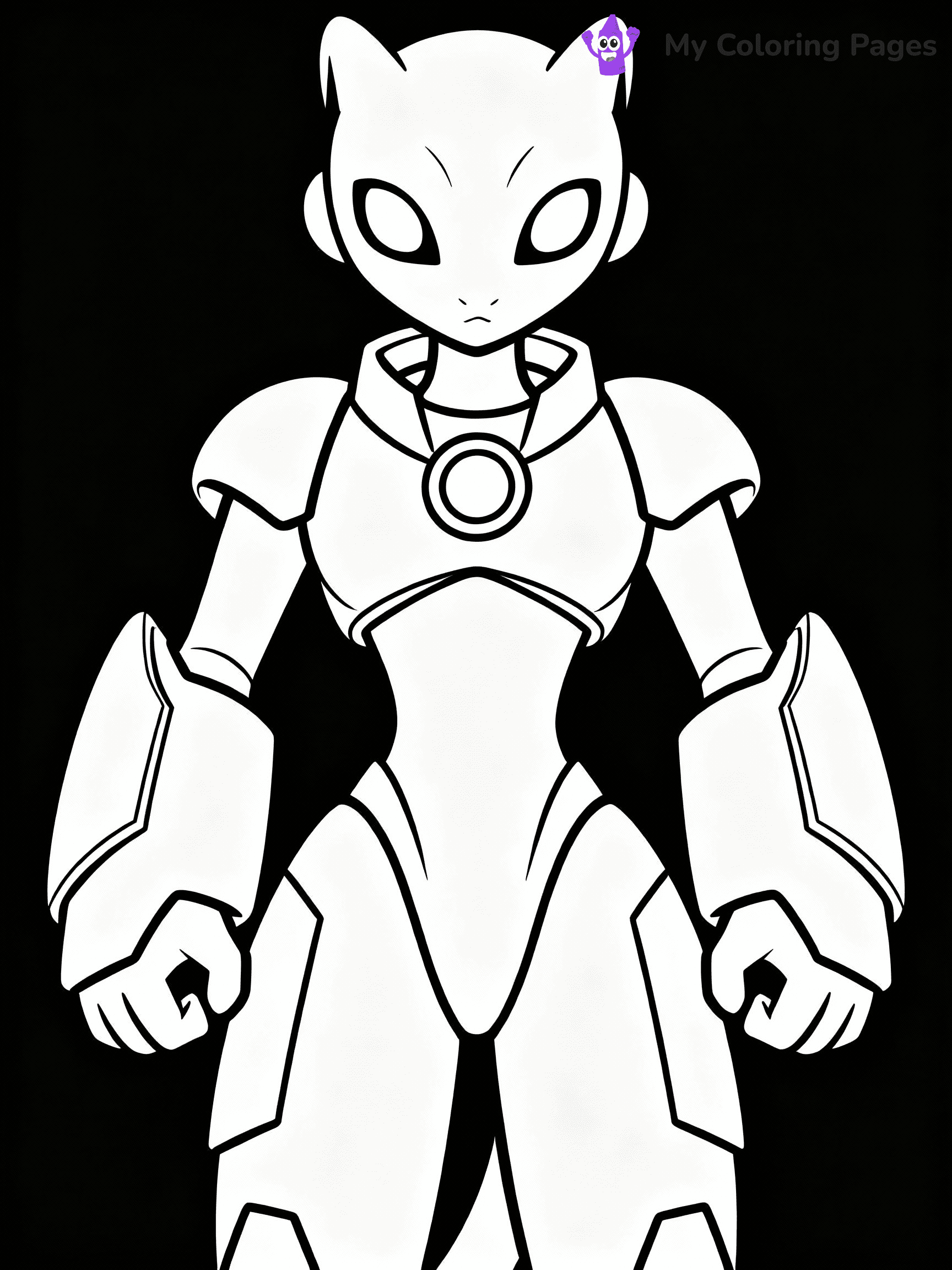 Mewtwo Coloring Pages - 30