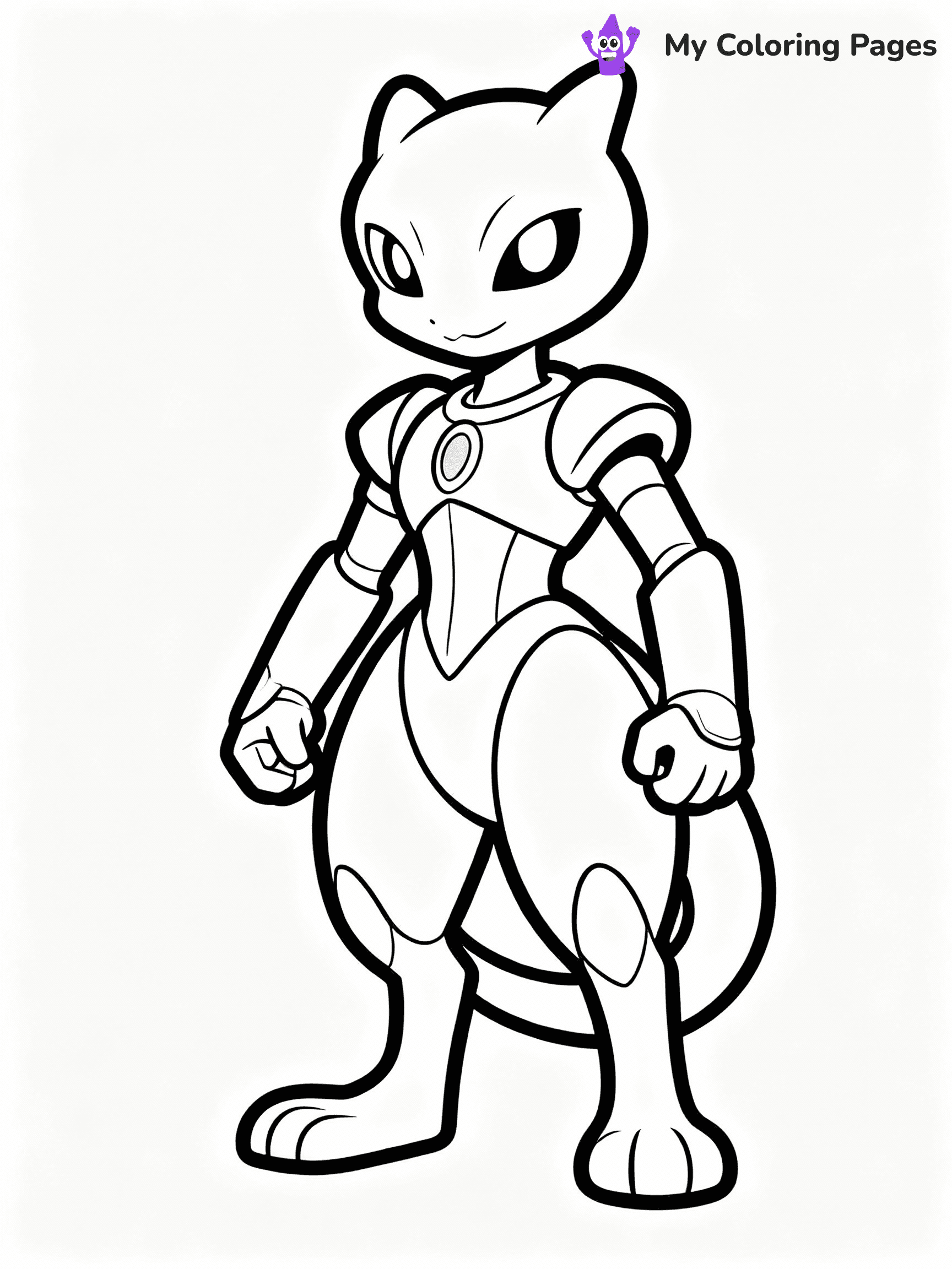 Mewtwo Coloring Pages - 29