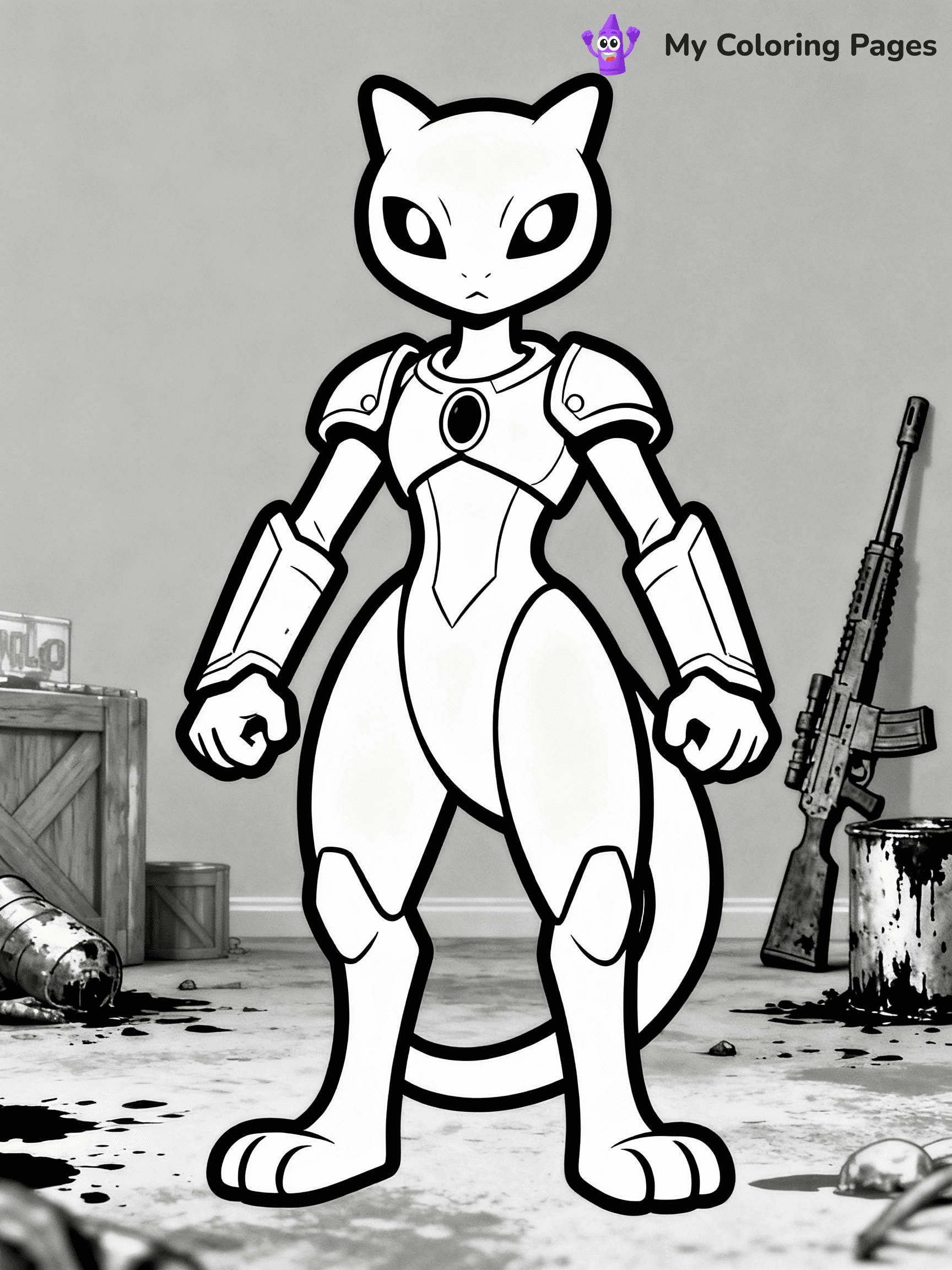 Mewtwo Coloring Pages - 28