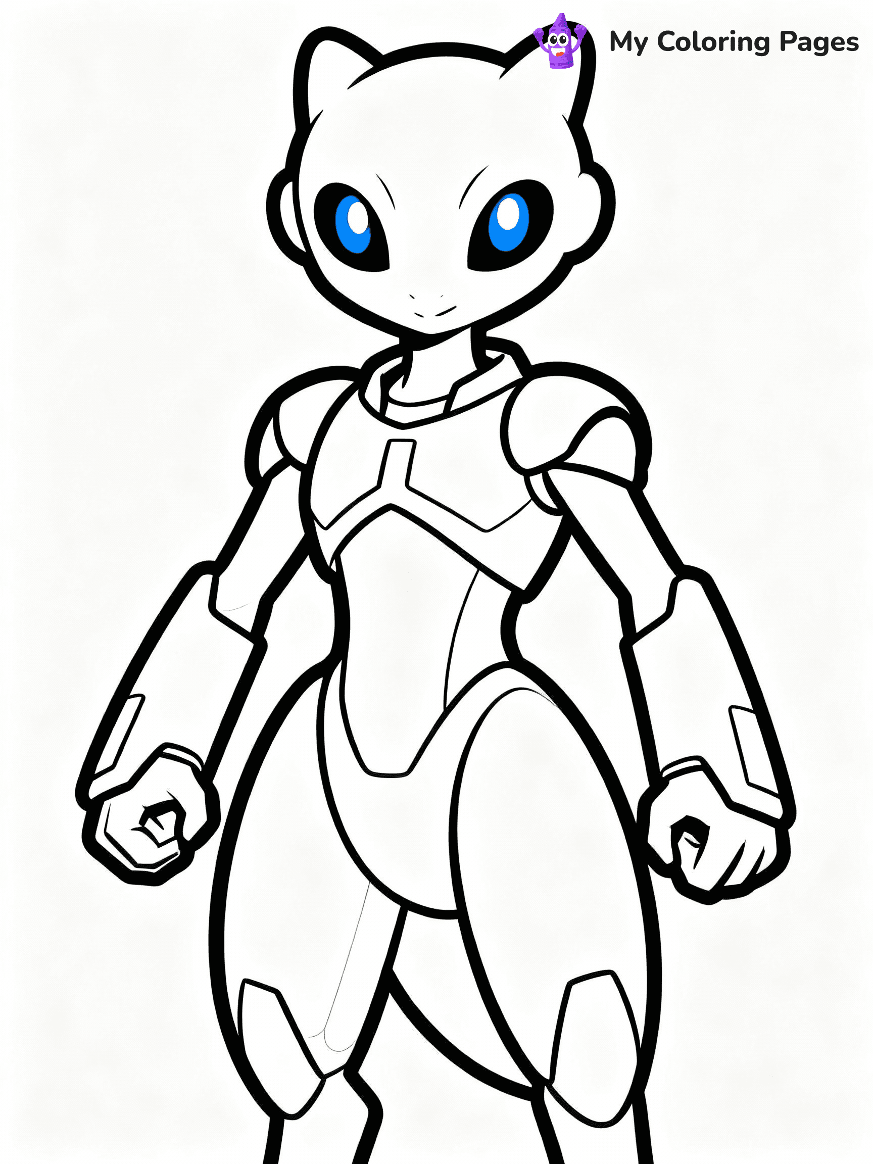 Mewtwo Coloring Pages - 27