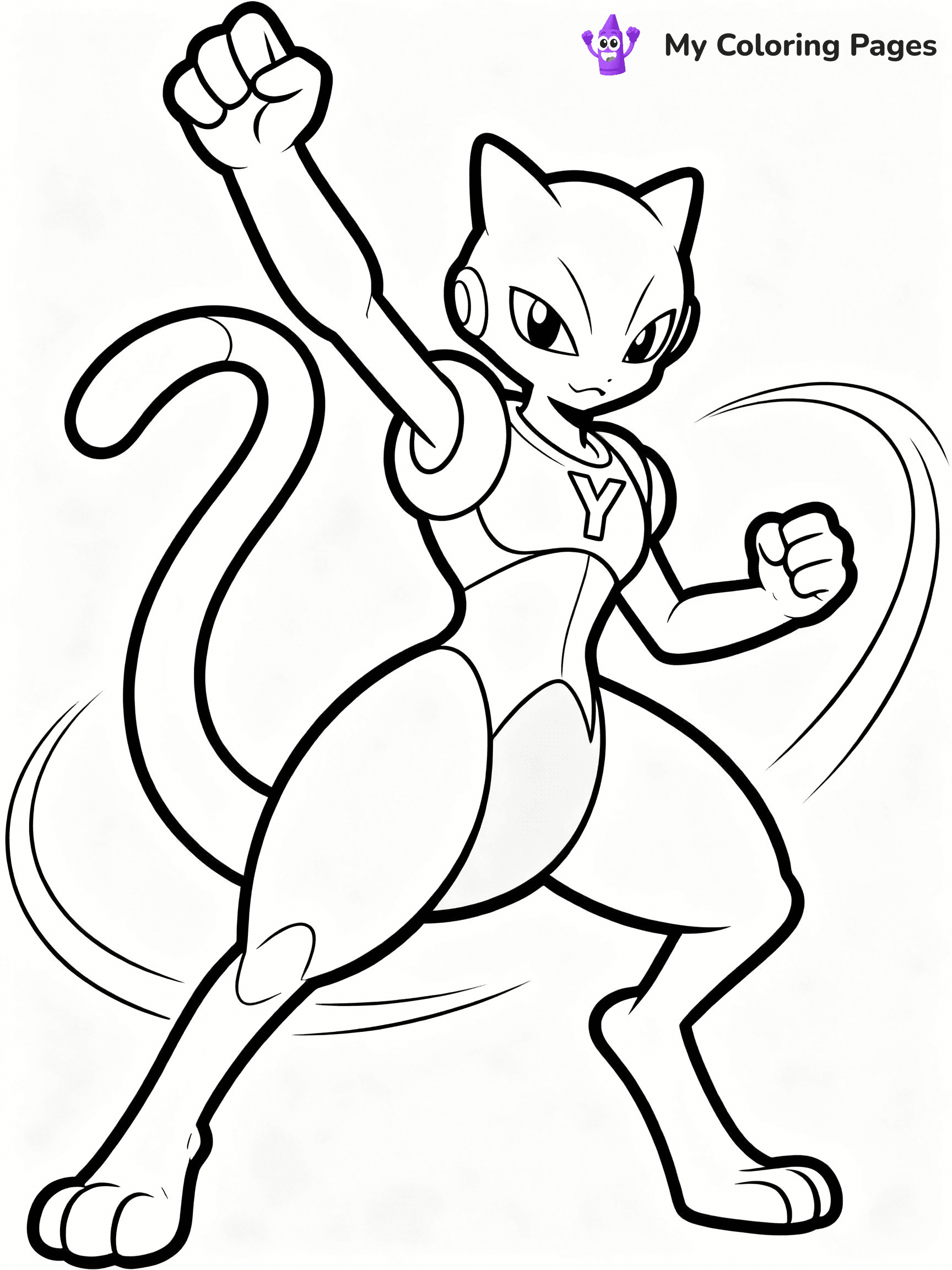 Mewtwo Coloring Pages - 24