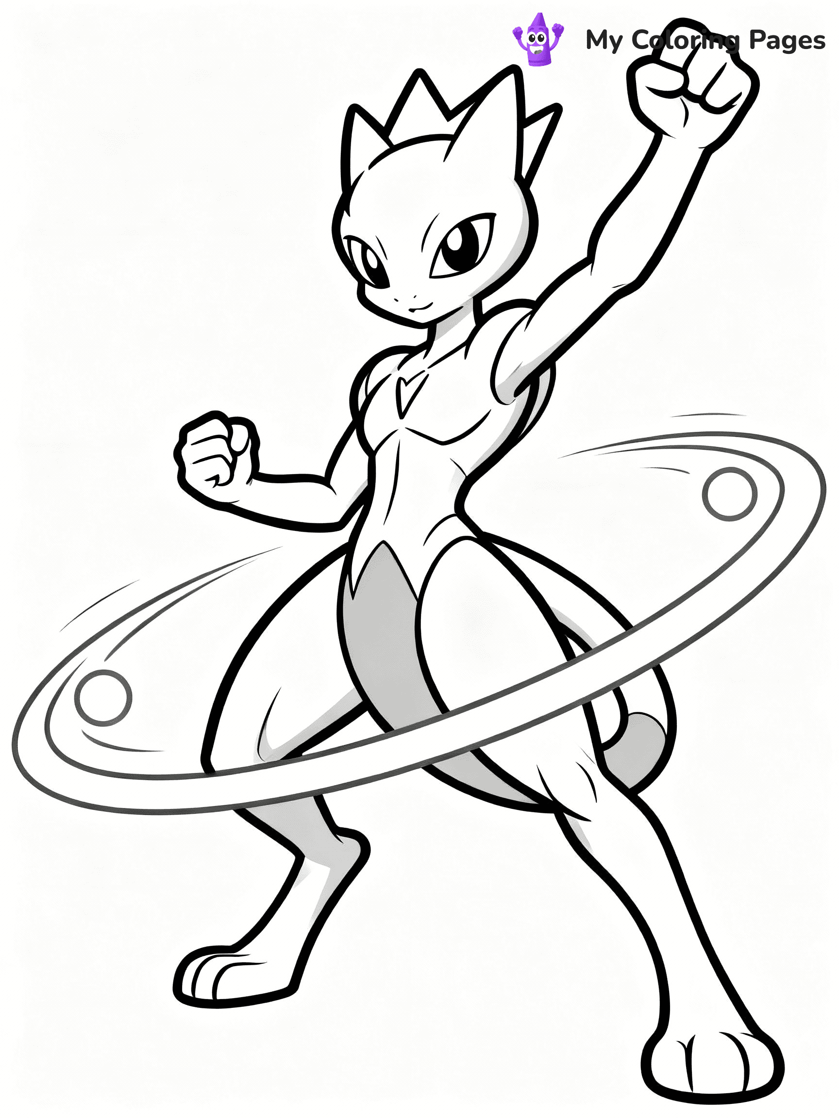 Mewtwo Coloring Pages - 22