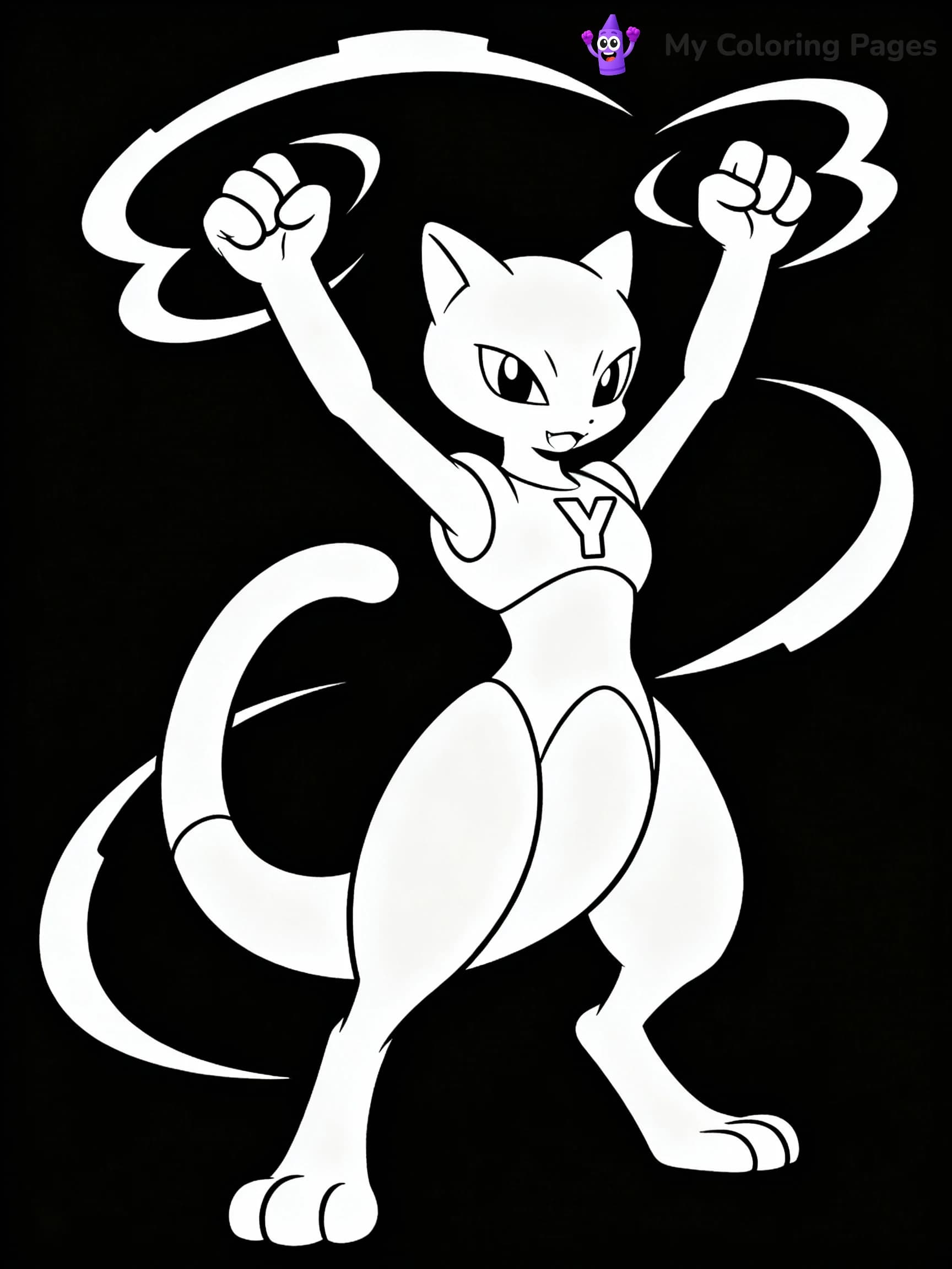 Mewtwo Coloring Pages - 21