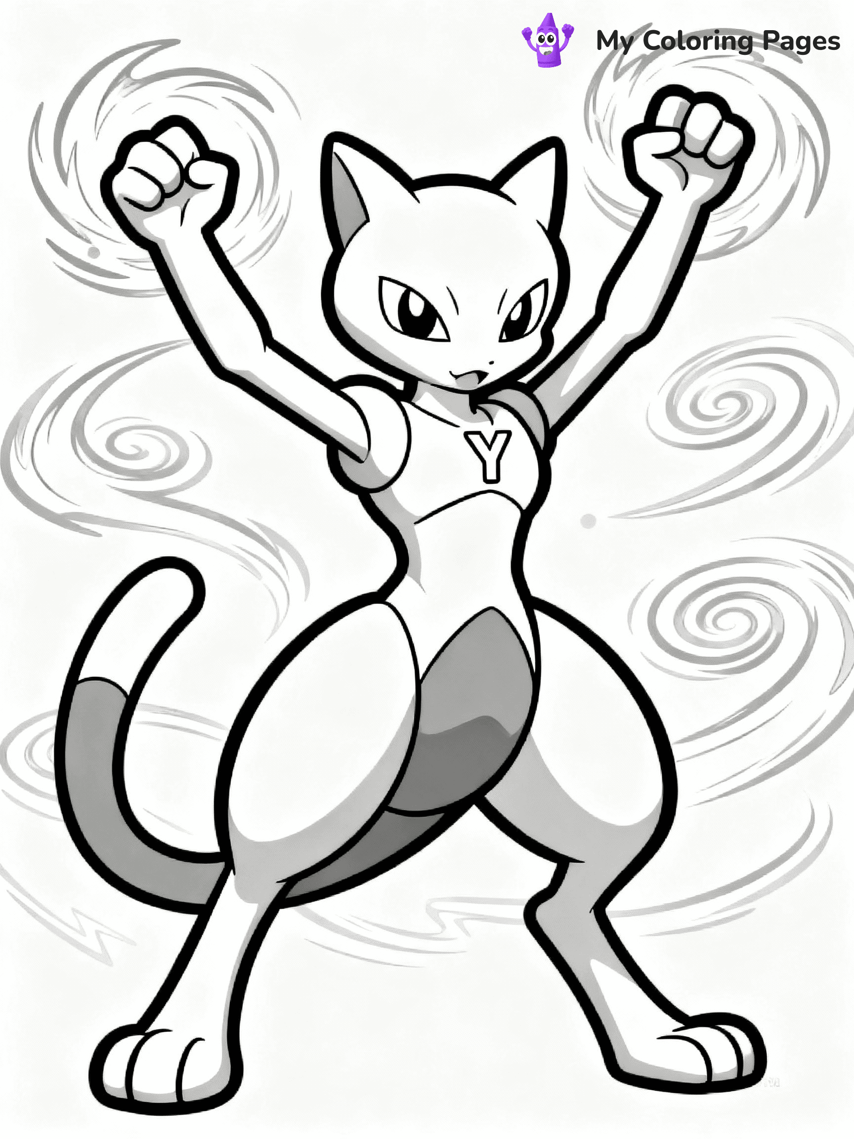 Mewtwo Coloring Pages - 20