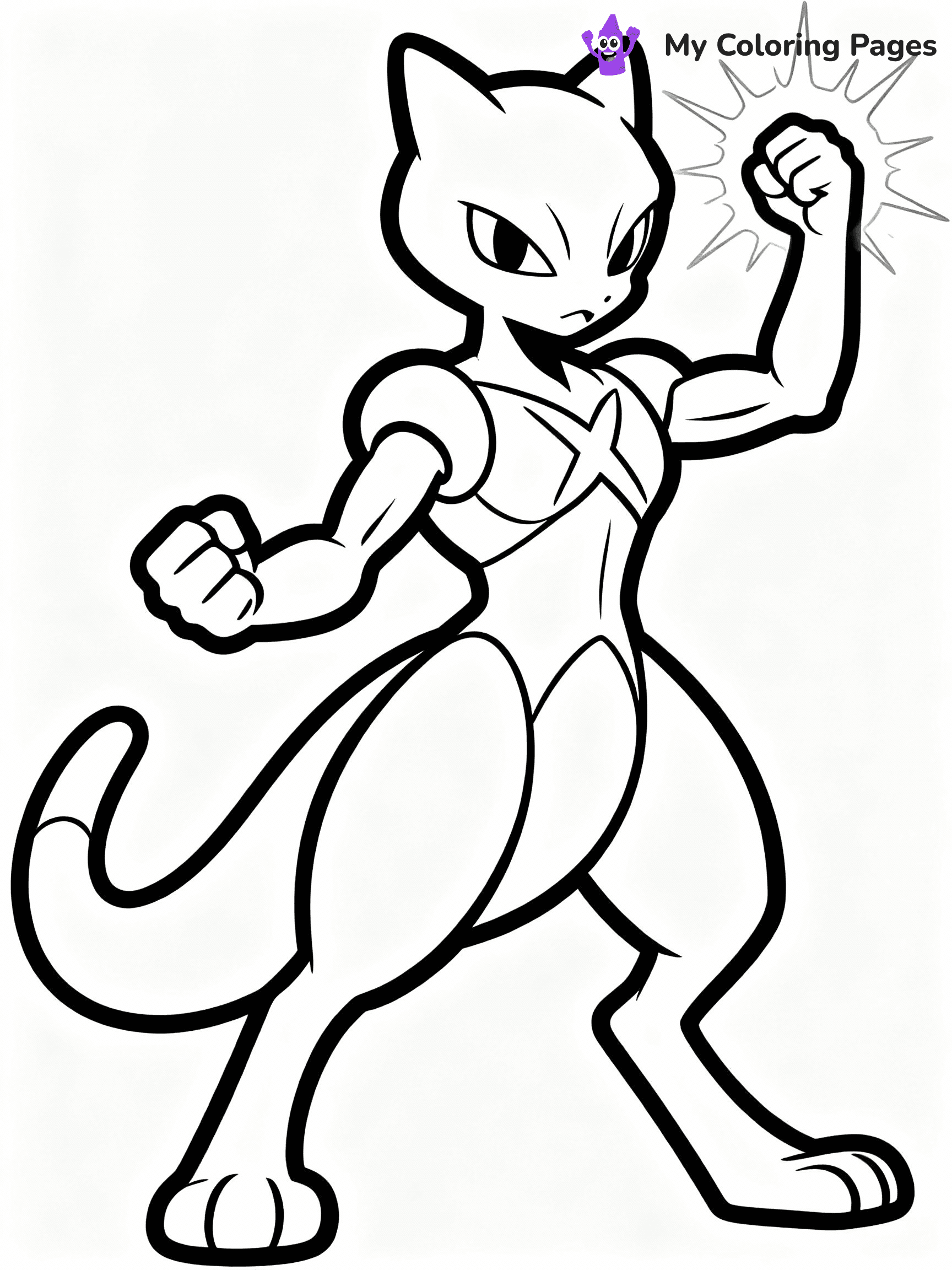 Mewtwo Coloring Pages - 16