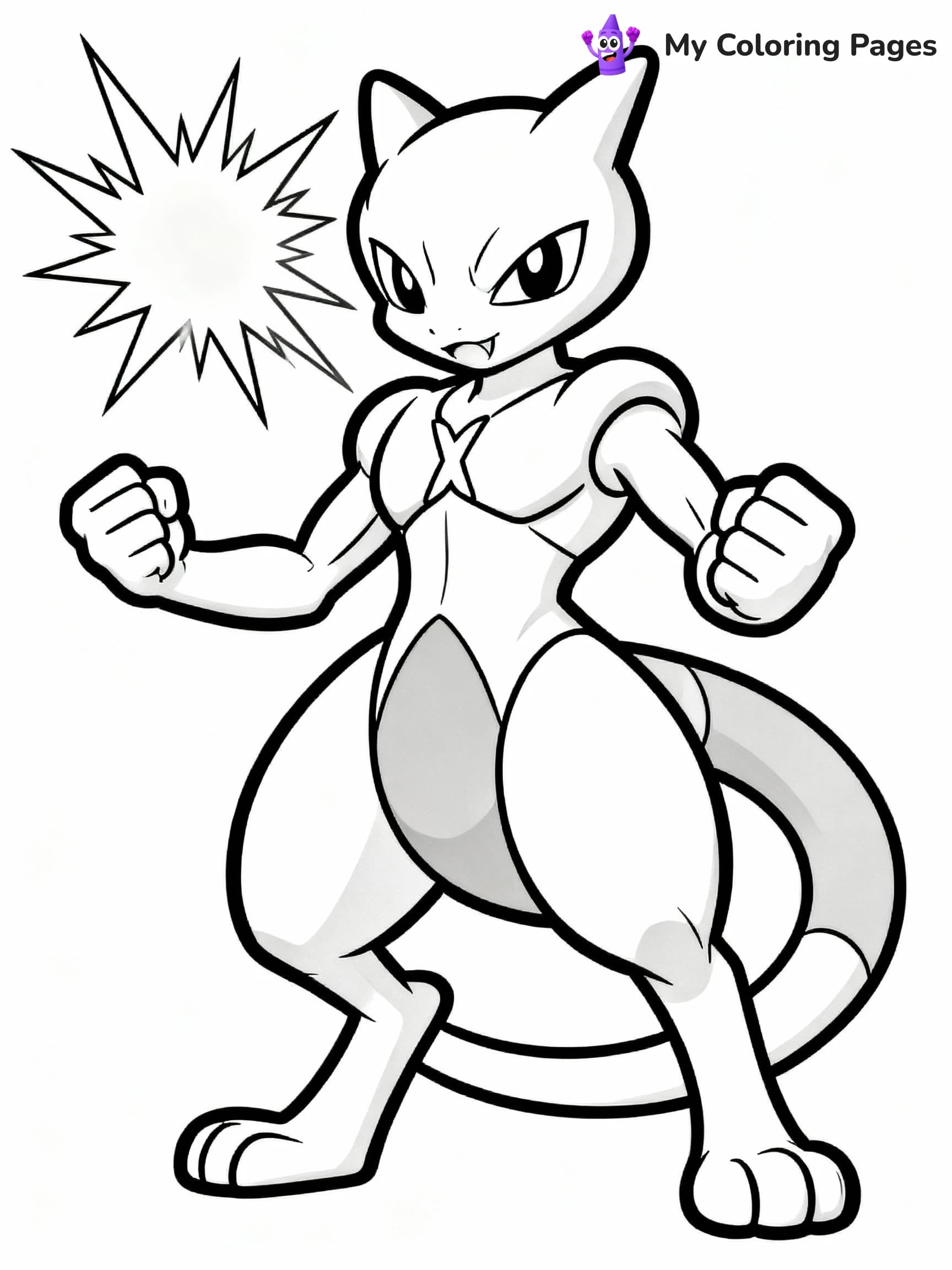 Mewtwo Coloring Pages - 15