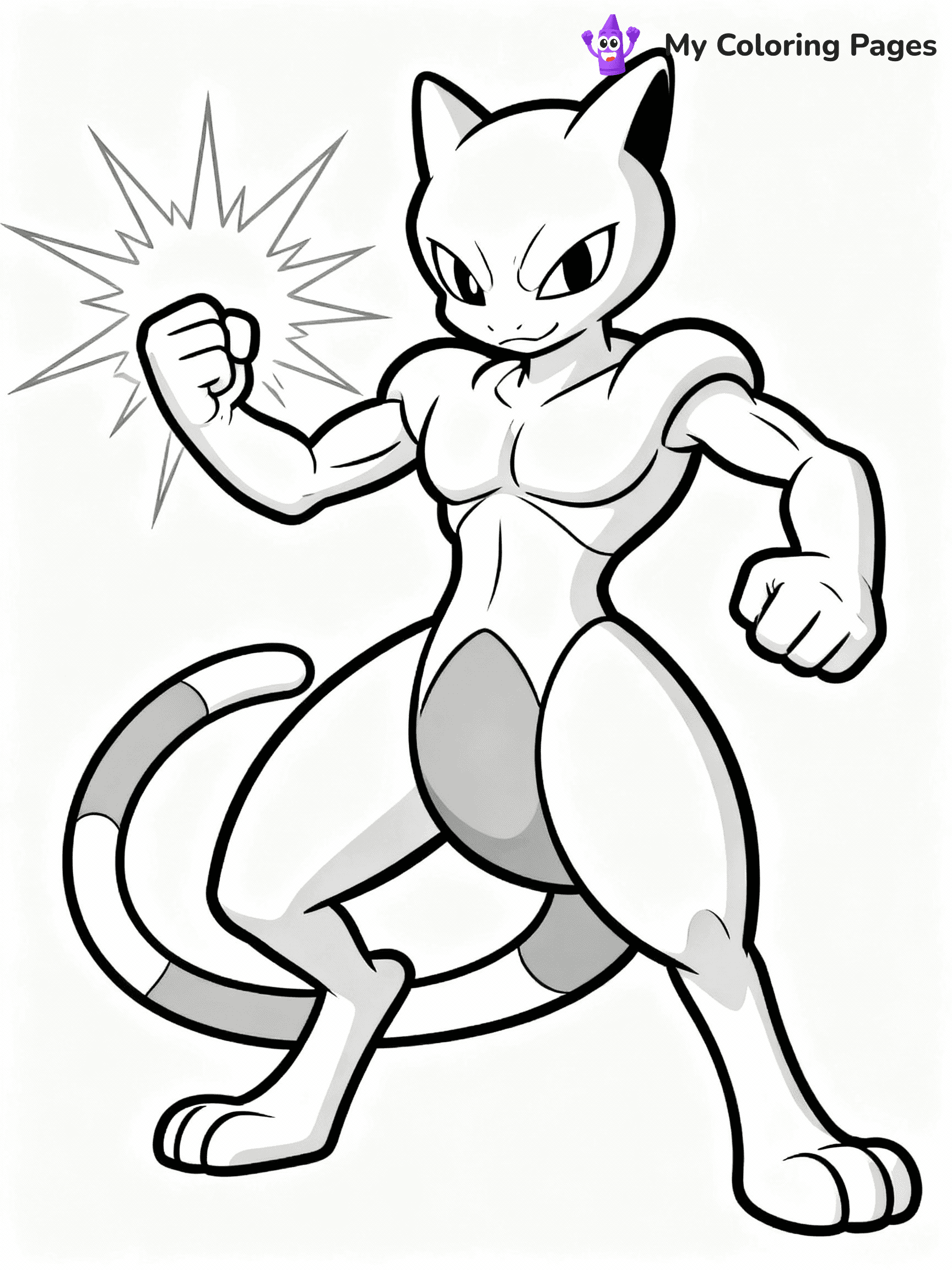Mewtwo Coloring Pages - 14