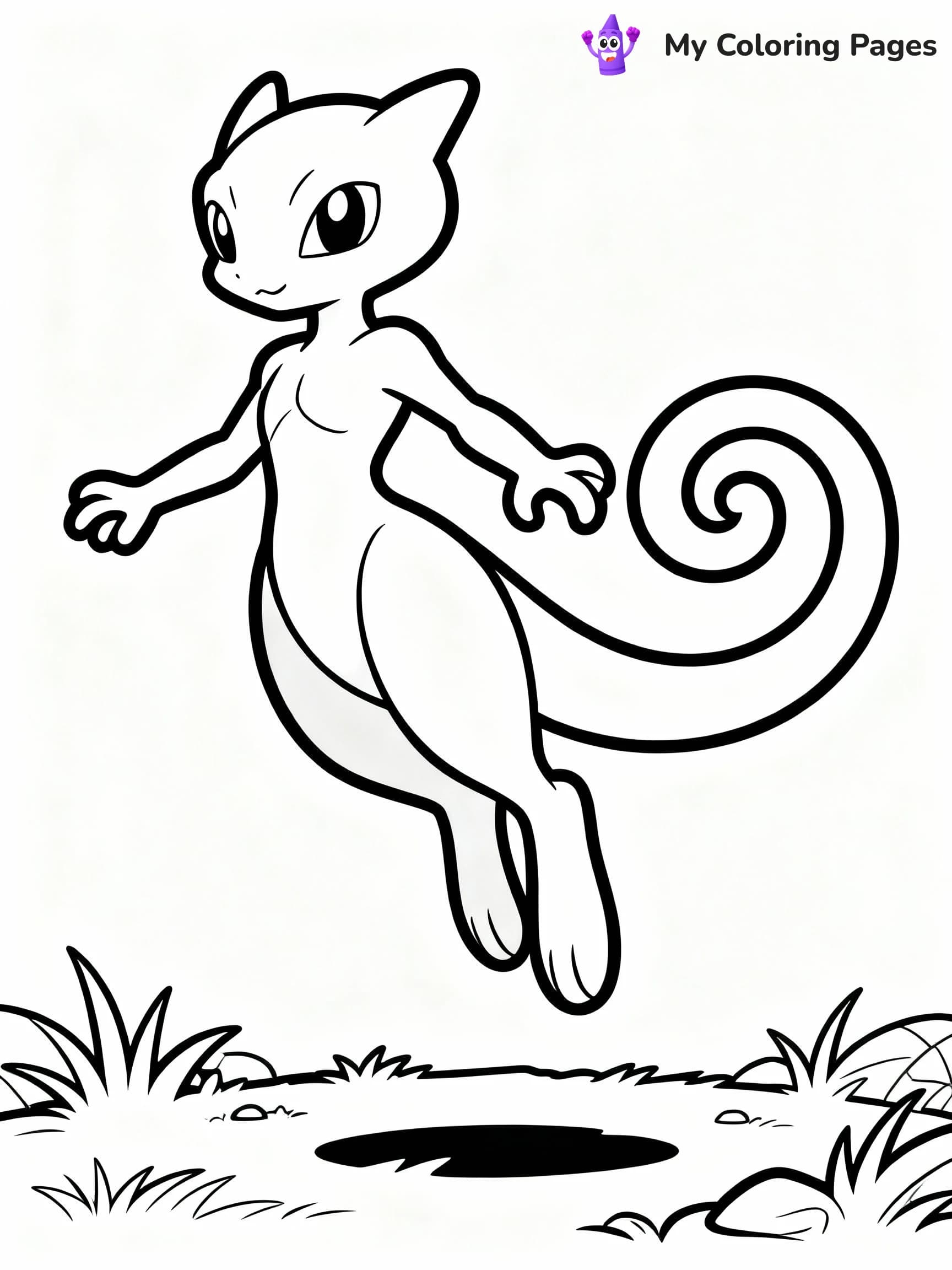 Mewtwo Coloring Pages - 12