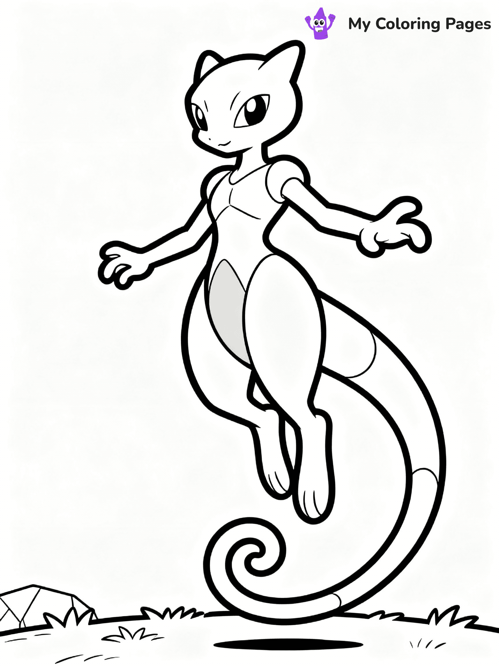 Mewtwo Coloring Pages - 11