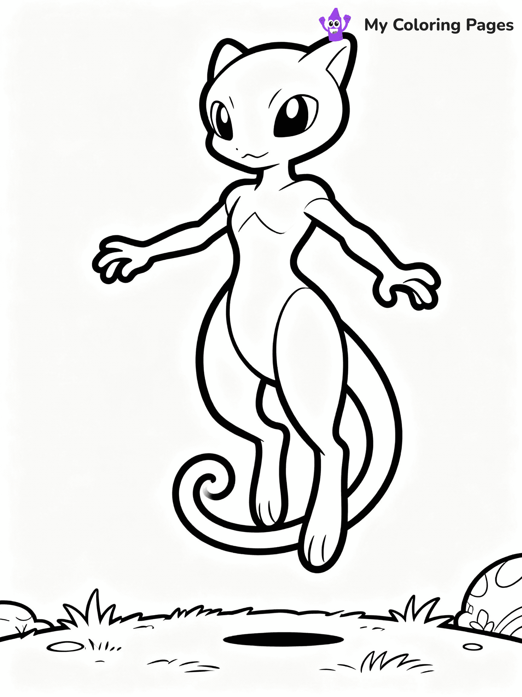Mewtwo Coloring Pages - 10