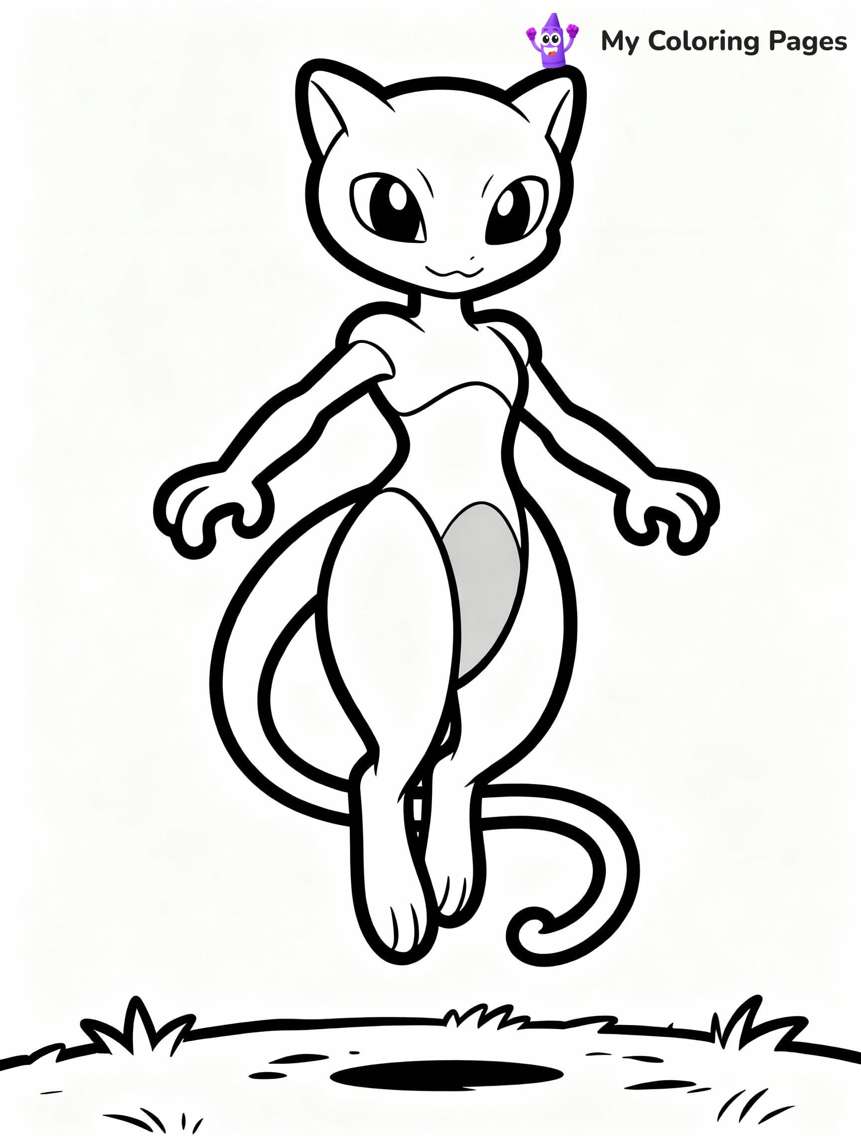 Mewtwo Coloring Pages - 9